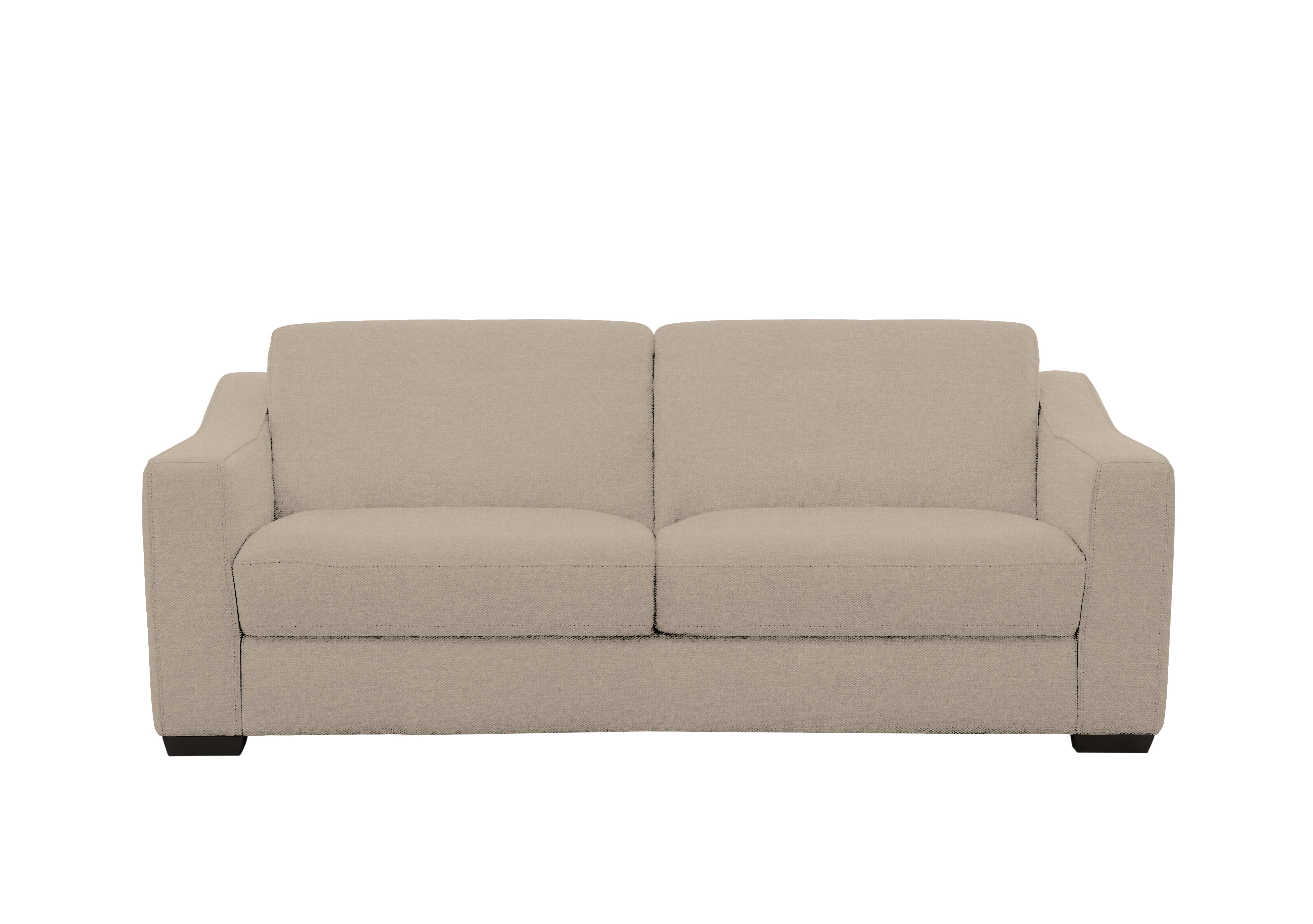 Optimus Space Saving Fabric Sofa Bed with Memory Foam Mattress in Fab-Ska-R28 Beige on Furniture Village