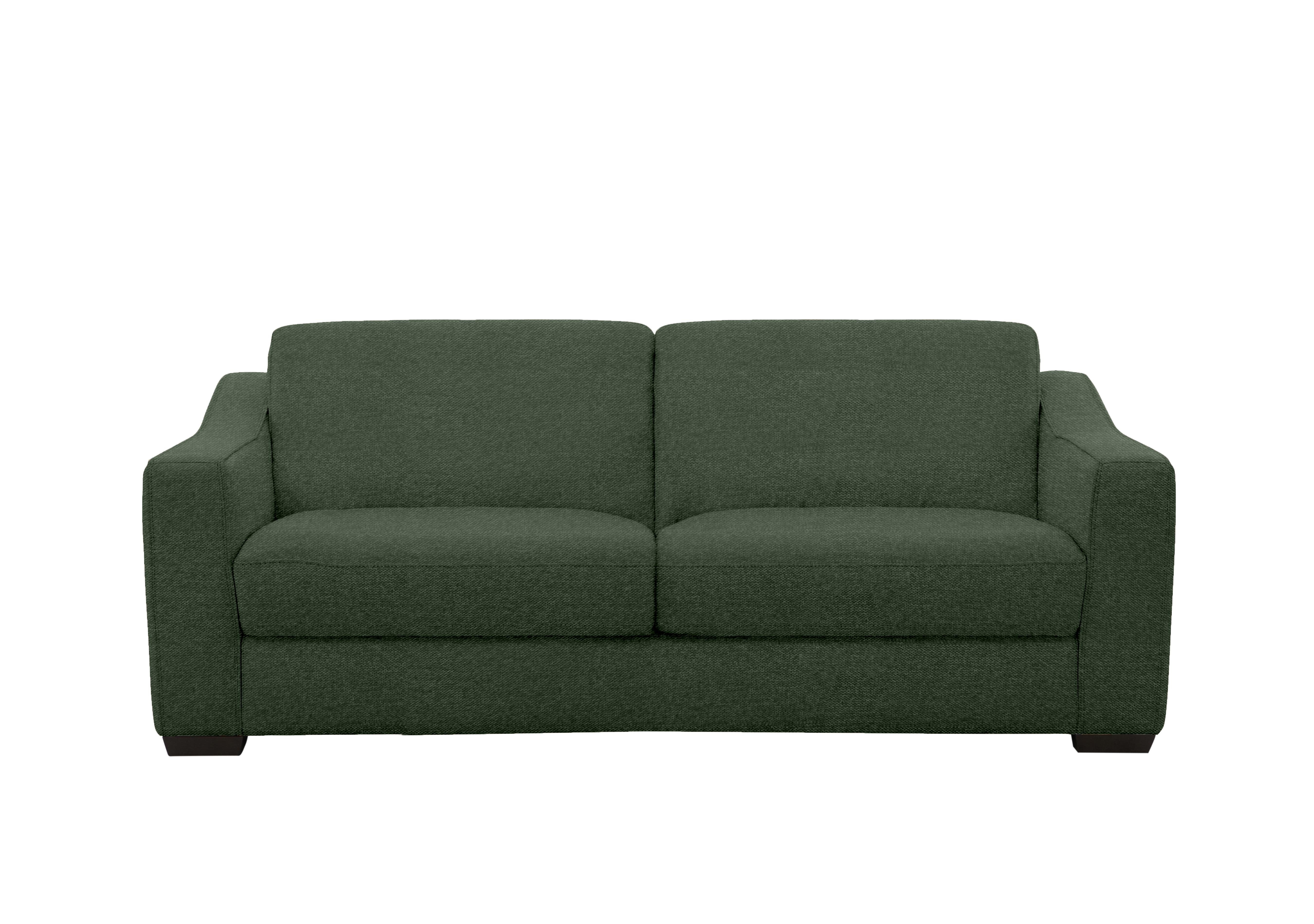 Optimus Space Saving Fabric Sofa Bed with Memory Foam Mattress in Fab-Ska-R48 Moss Green on Furniture Village