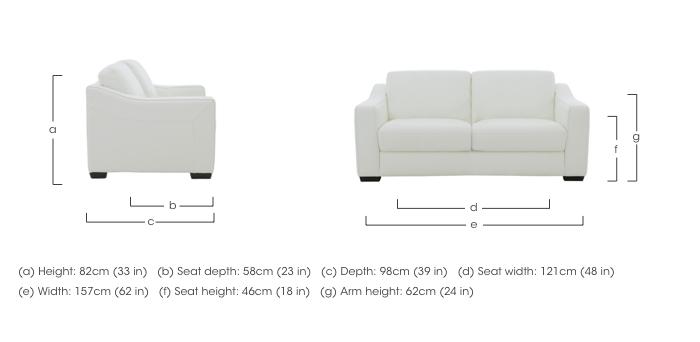 Optimus 2 Seater Leather Sofa in  on Furniture Village