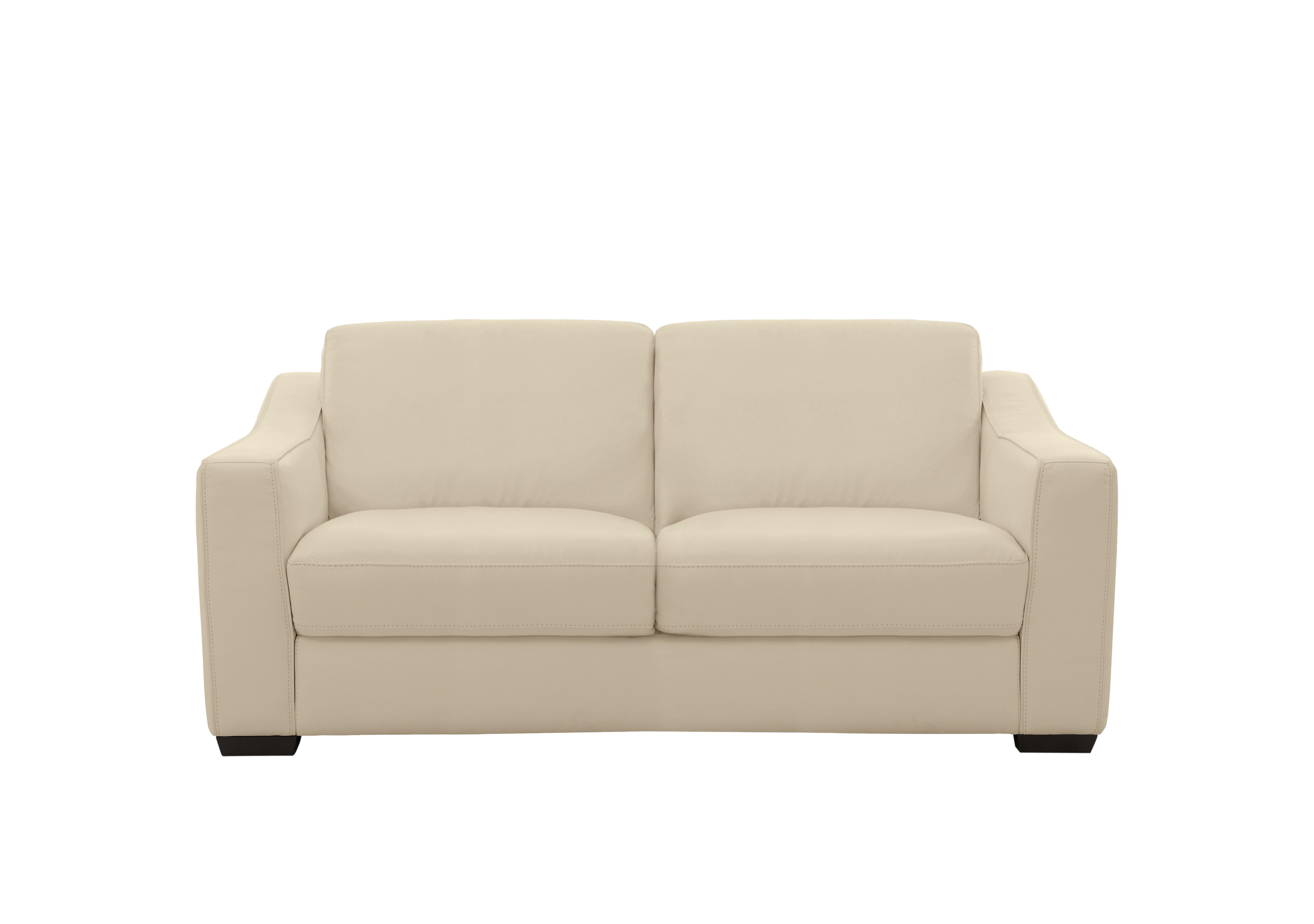Optimus 2 Seater Leather Sofa in Bv-862c Bisque on Furniture Village
