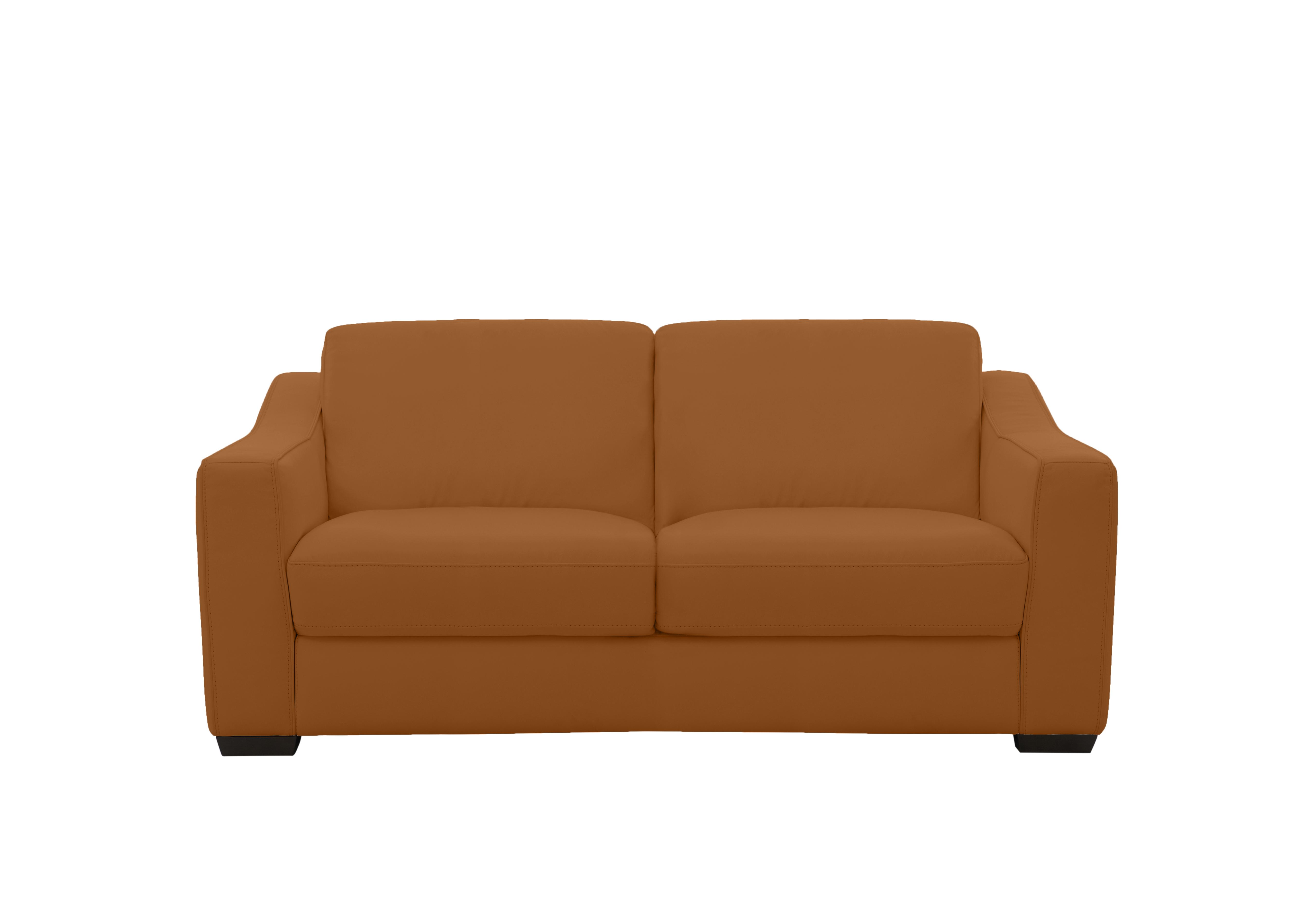 Optimus 2 Seater Leather Sofa in Nc-334e Pecan Brown on Furniture Village