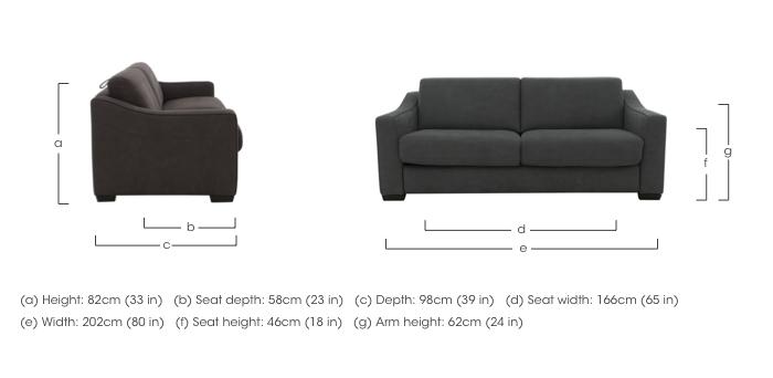 Optimus 3 Seater Fabric Sofa in  on Furniture Village