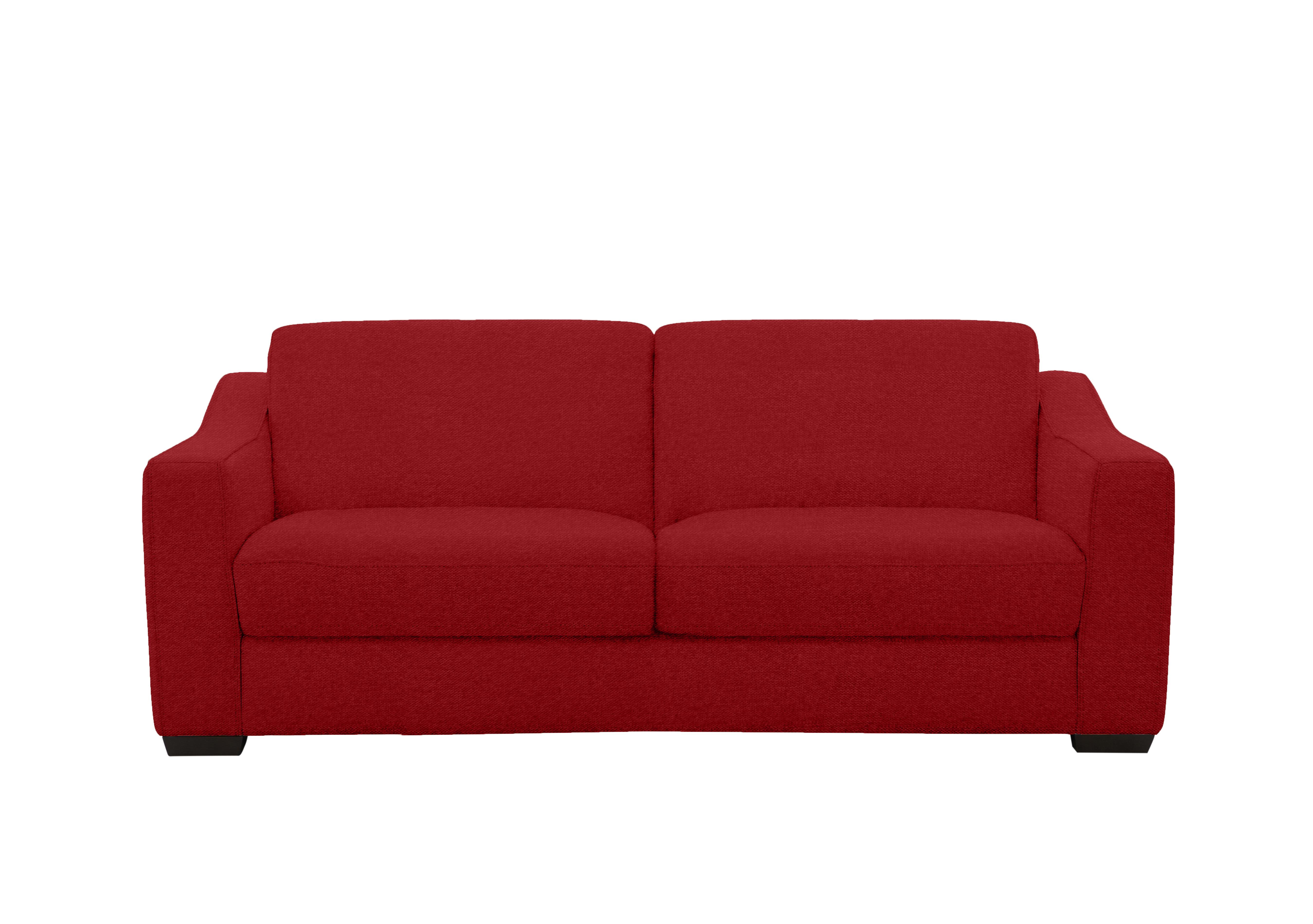 Optimus 3 Seater Fabric Sofa in Fab-Blt-R29 Red on Furniture Village