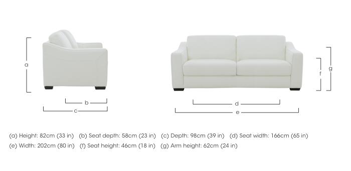 Optimus 3 Seater Leather Sofa in  on Furniture Village