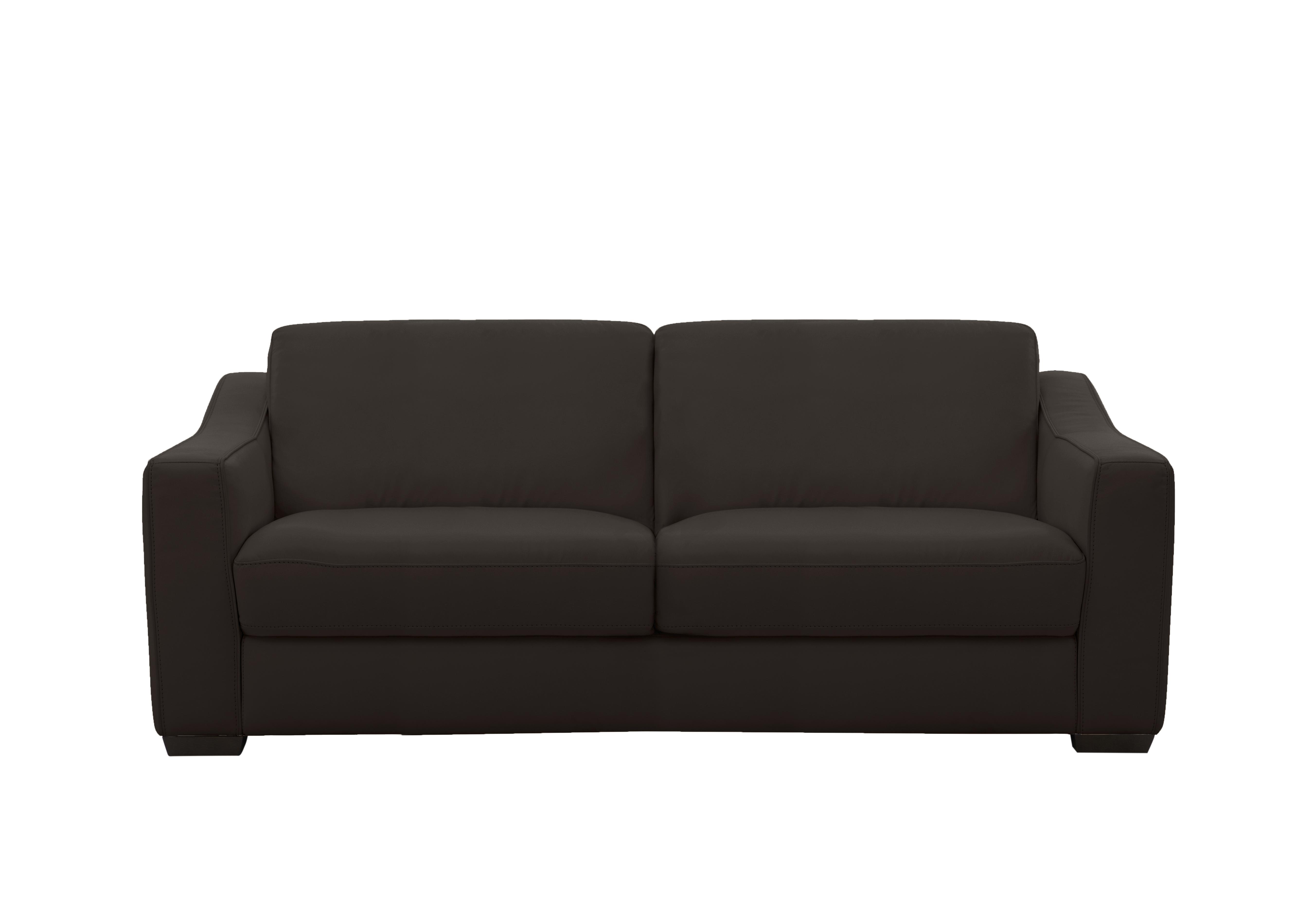 Optimus 3 Seater Leather Sofa in Bv-1748 Dark Chocolate on Furniture Village