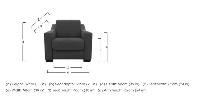 Optimus Fabric Armchair in  on Furniture Village