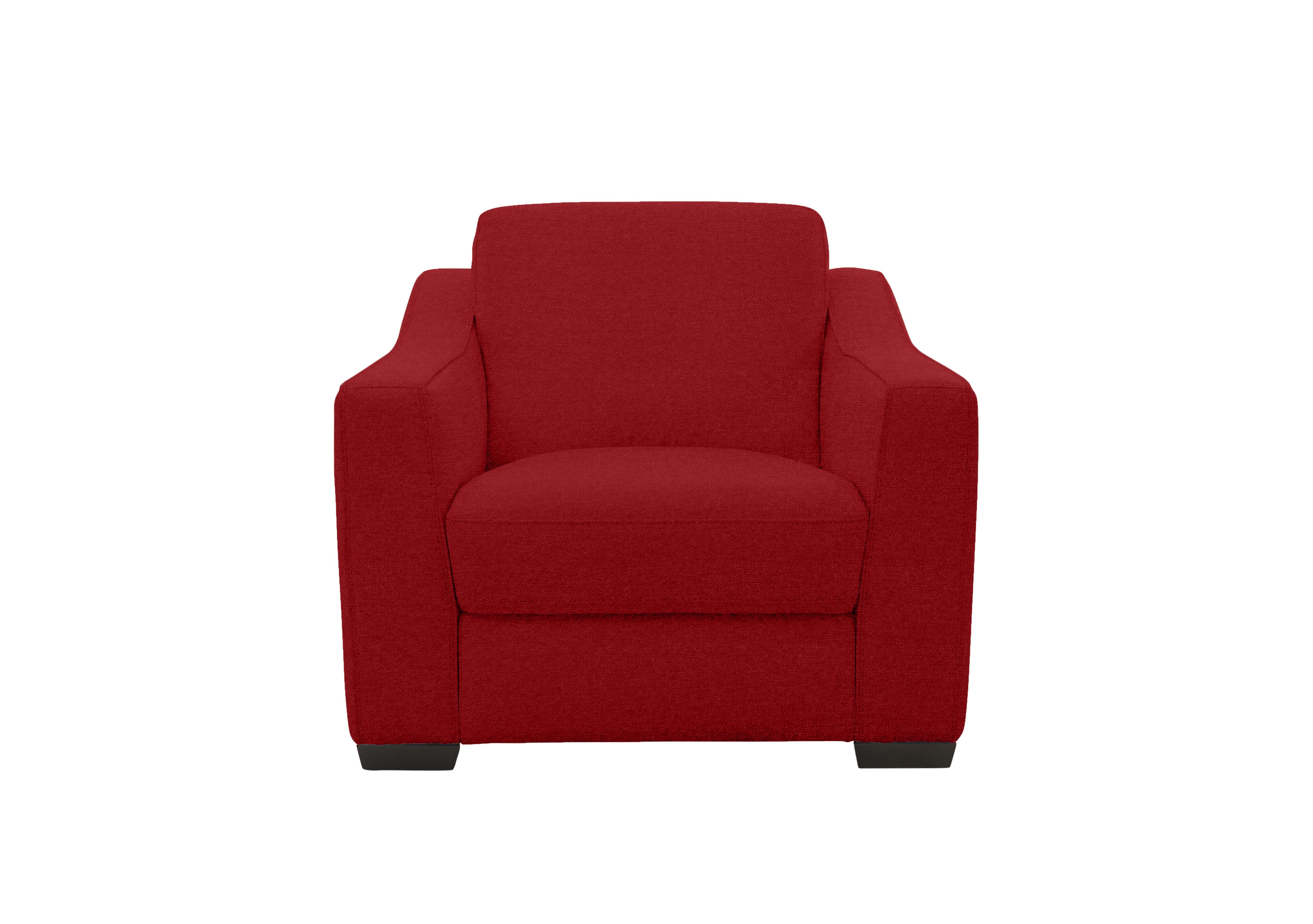 Optimus Fabric Armchair in Fab-Blt-R29 Red on Furniture Village