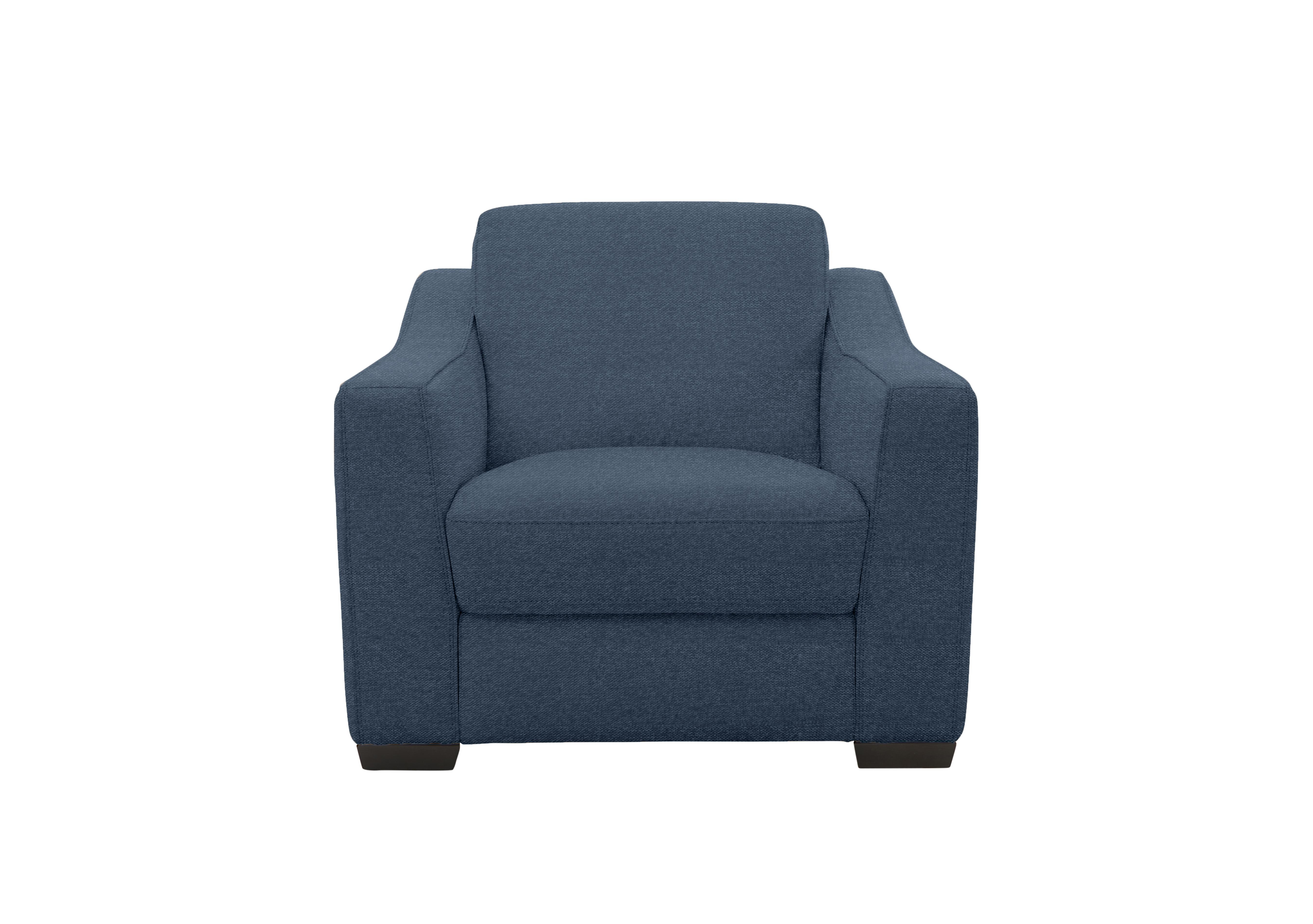 Optimus Fabric Armchair in Fab-Blt-R38 Blue on Furniture Village
