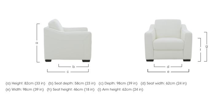 Optimus Leather Armchair in  on Furniture Village