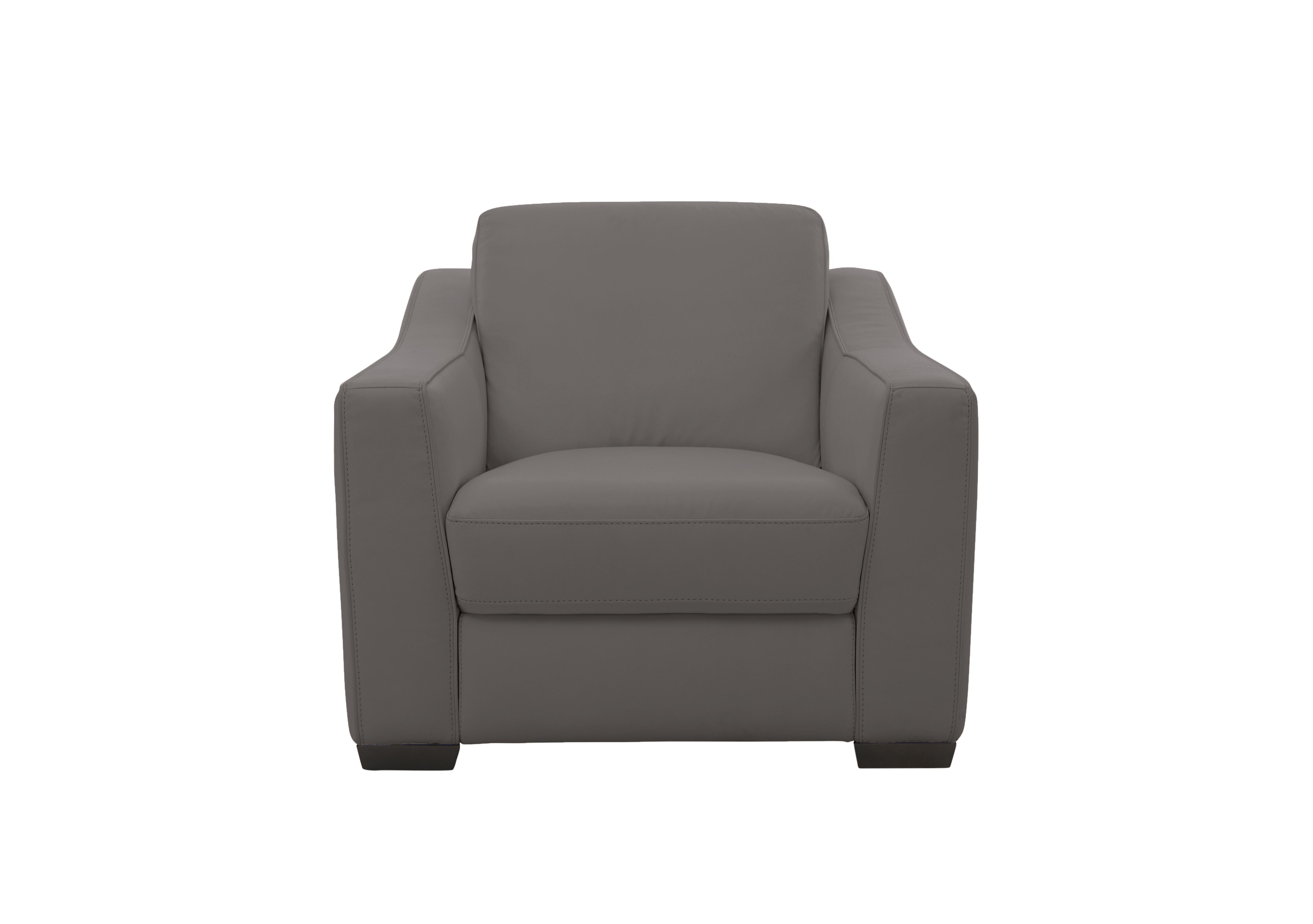 Optimus Leather Armchair in Bv-042e Elephant on Furniture Village