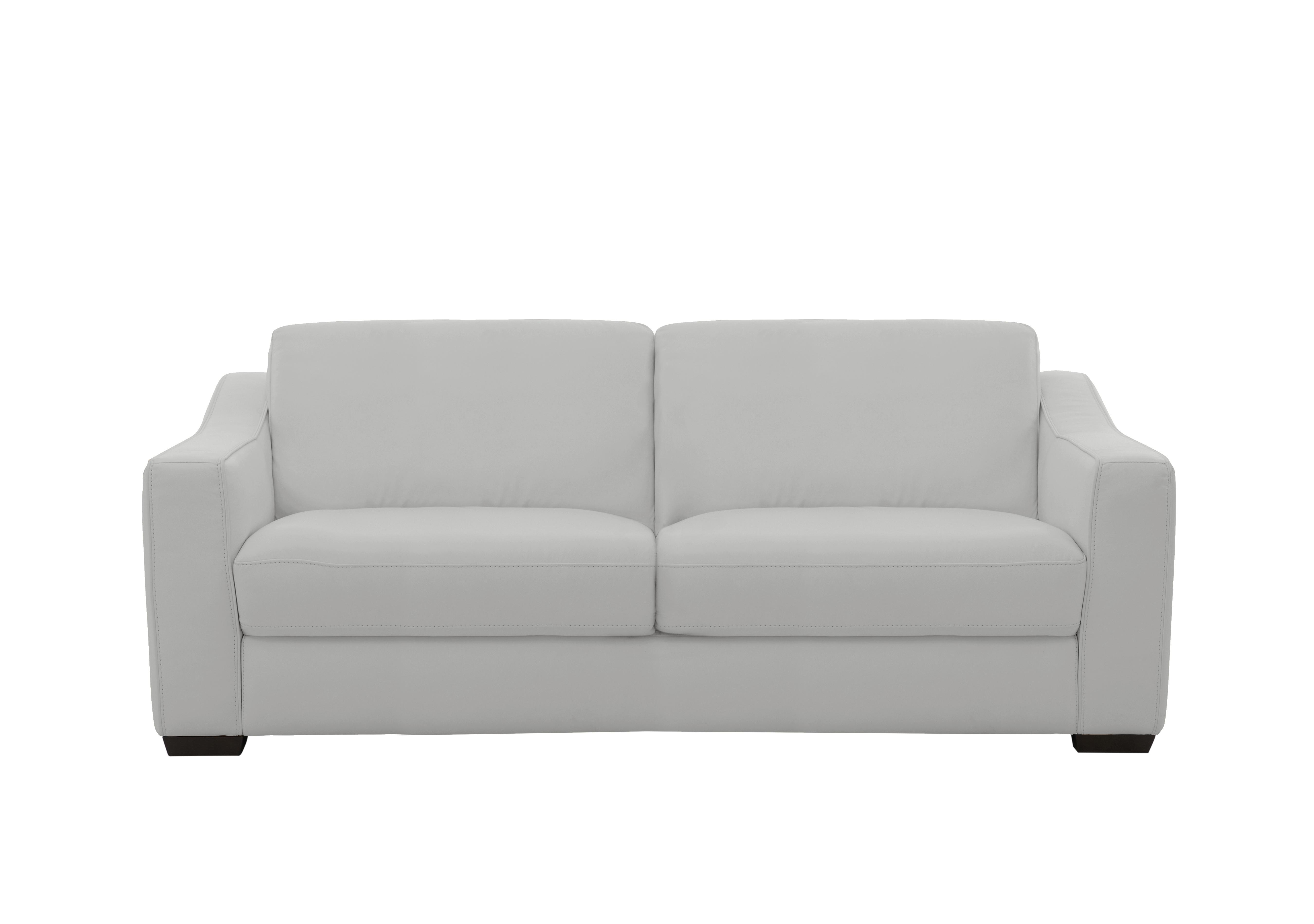 Optimus Space Saving Leather Sofa Bed with Memory Foam Mattress in Hw-251e Grey on Furniture Village