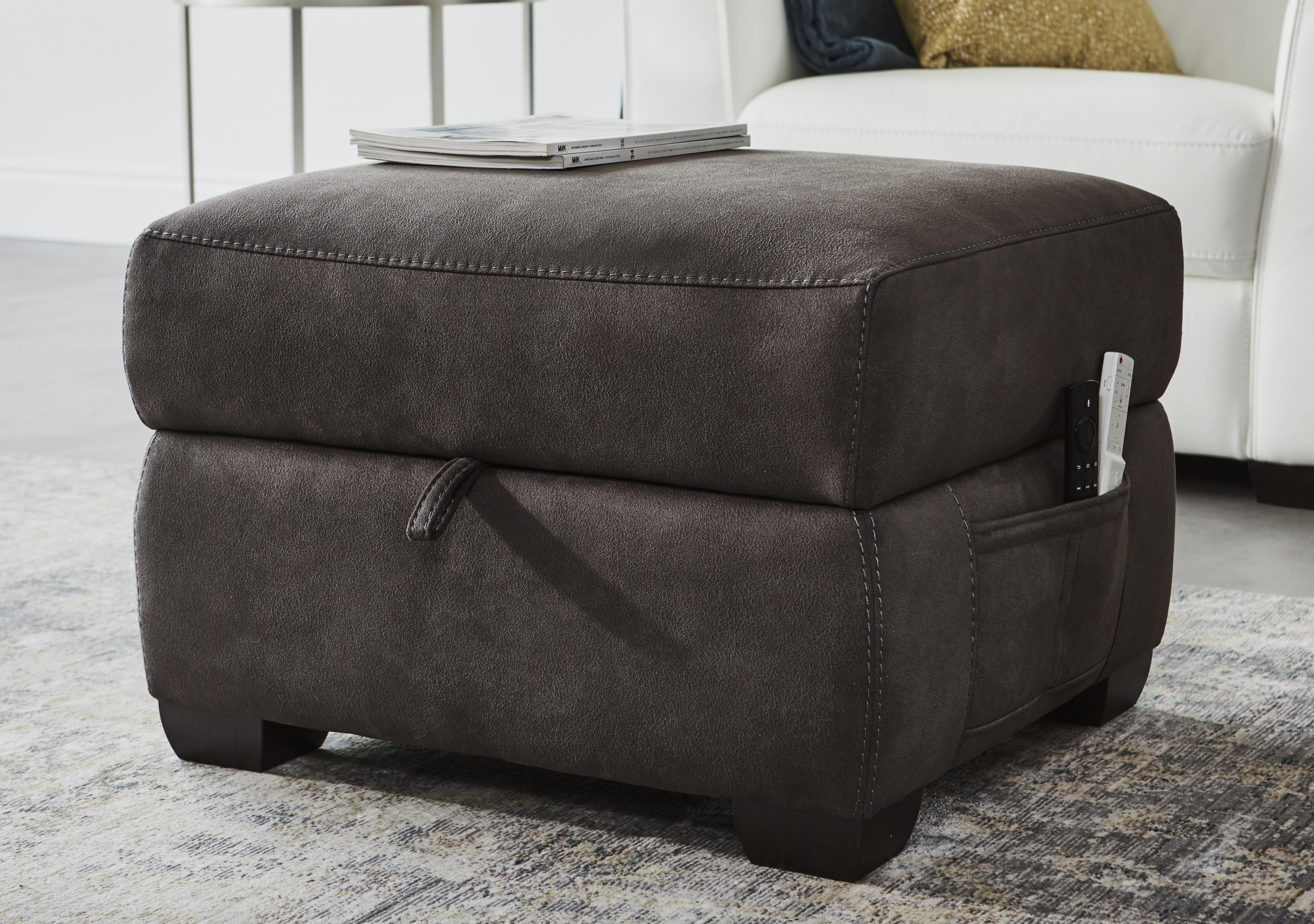 Optimus Fabric Storage Footstool in  on Furniture Village
