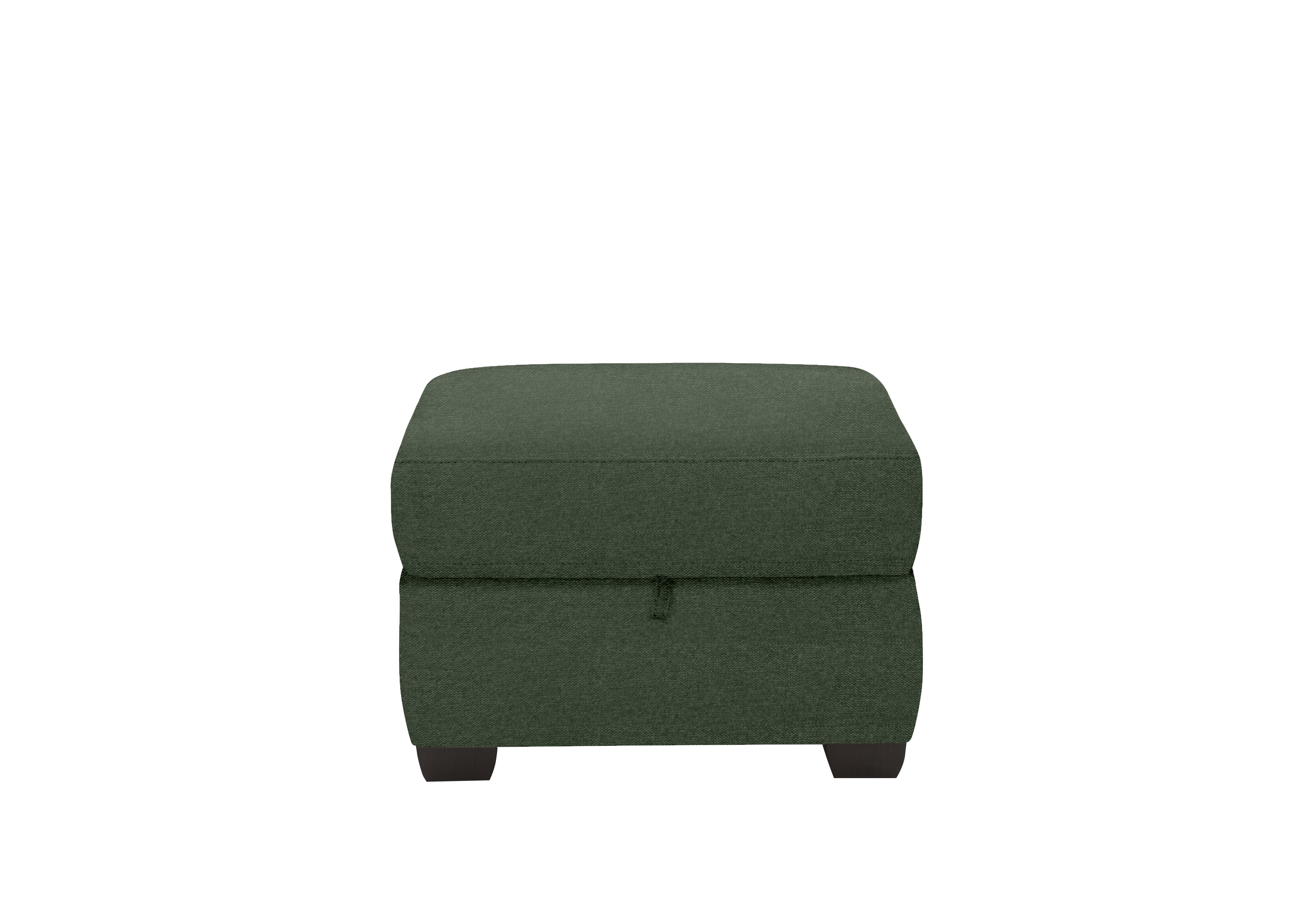 Optimus Fabric Storage Footstool in Fab-Ska-R48 Moss Green on Furniture Village