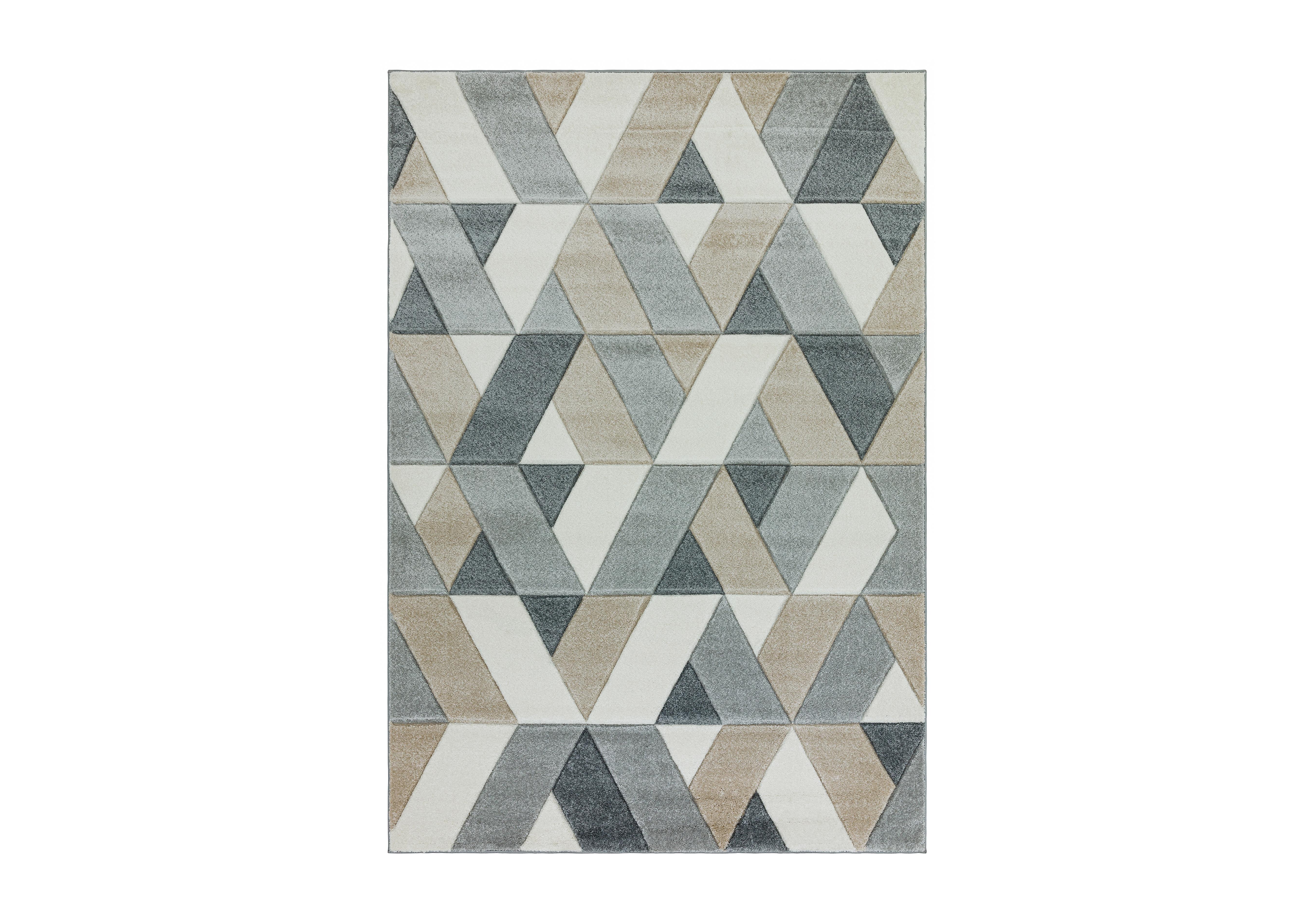 Sketch Rhombus Rug in  on Furniture Village