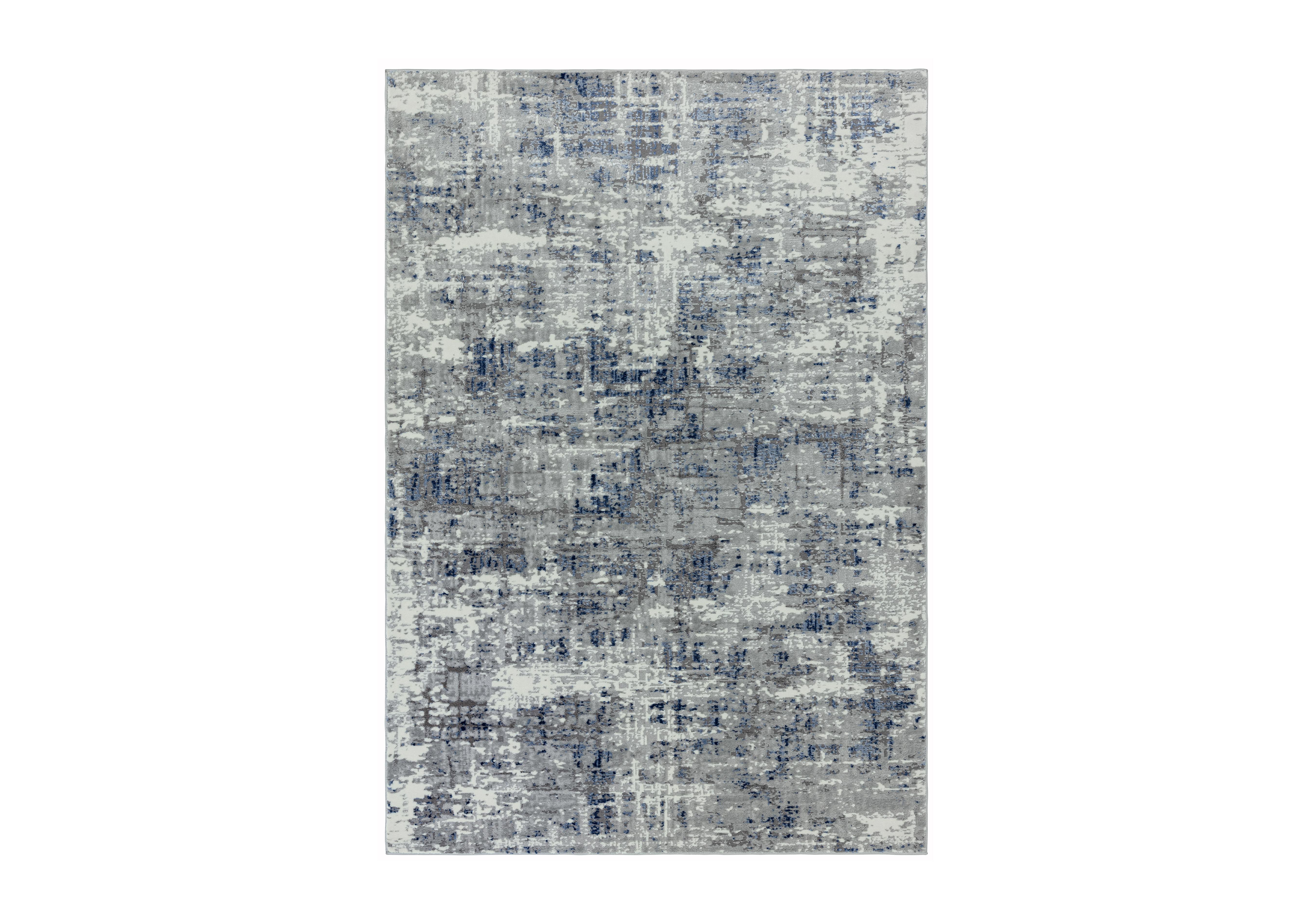 Sigma Blue Rug in  on Furniture Village