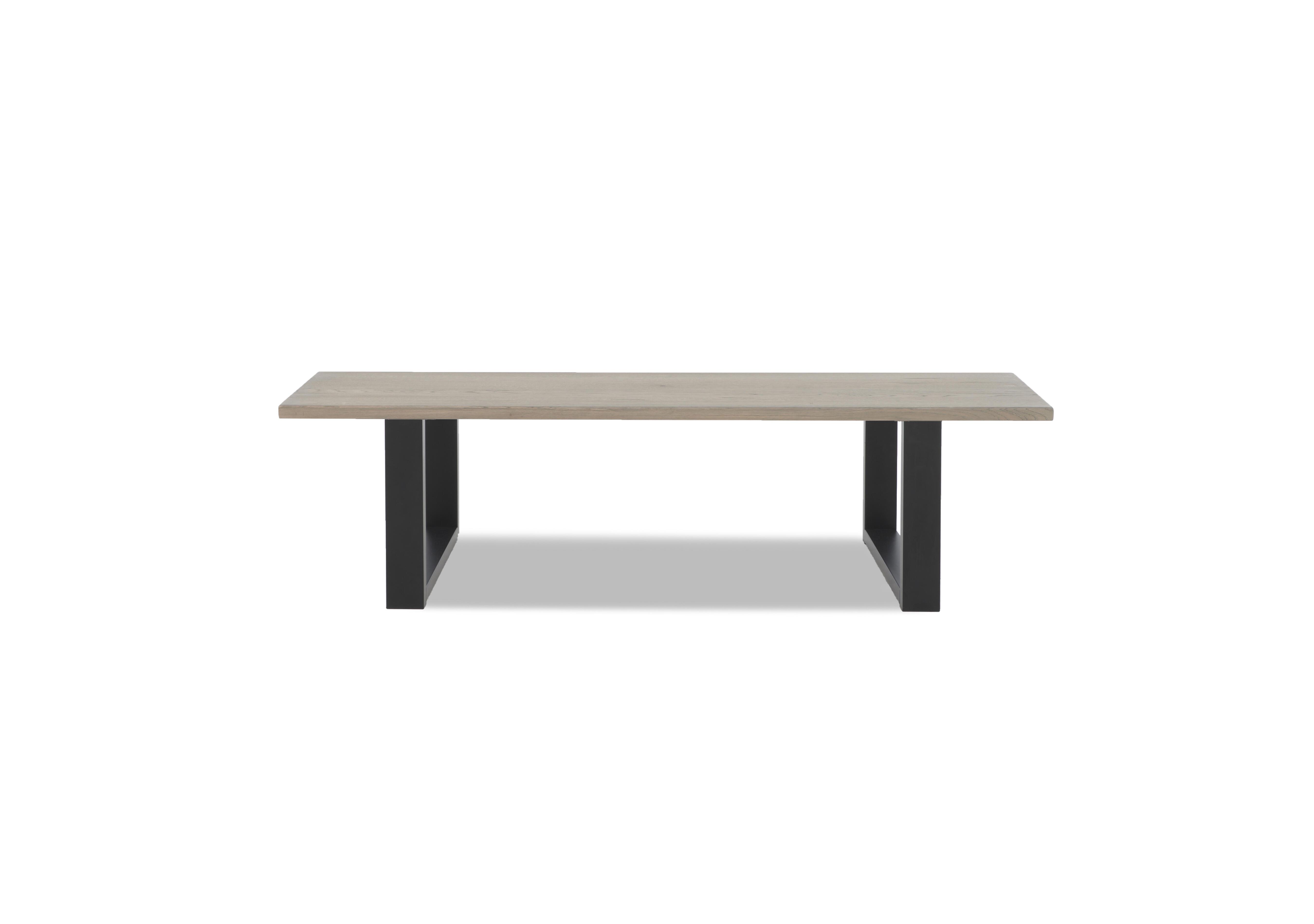 Terra Compact Dining Bench with U Shaped Legs in 8 Vintage Grey on Furniture Village