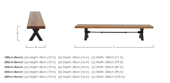 Terra Dining Bench in  on Furniture Village