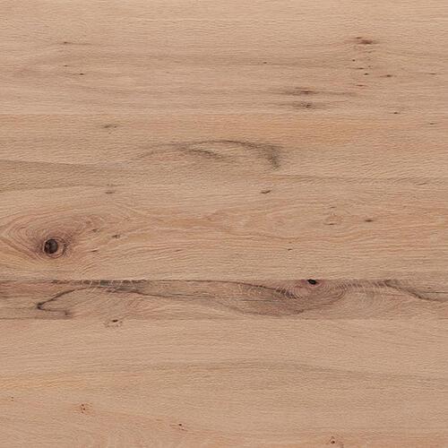 Terra Straight Edge Dining Table with Tension Bolt X-Leg in 32 Sand Stone on Furniture Village