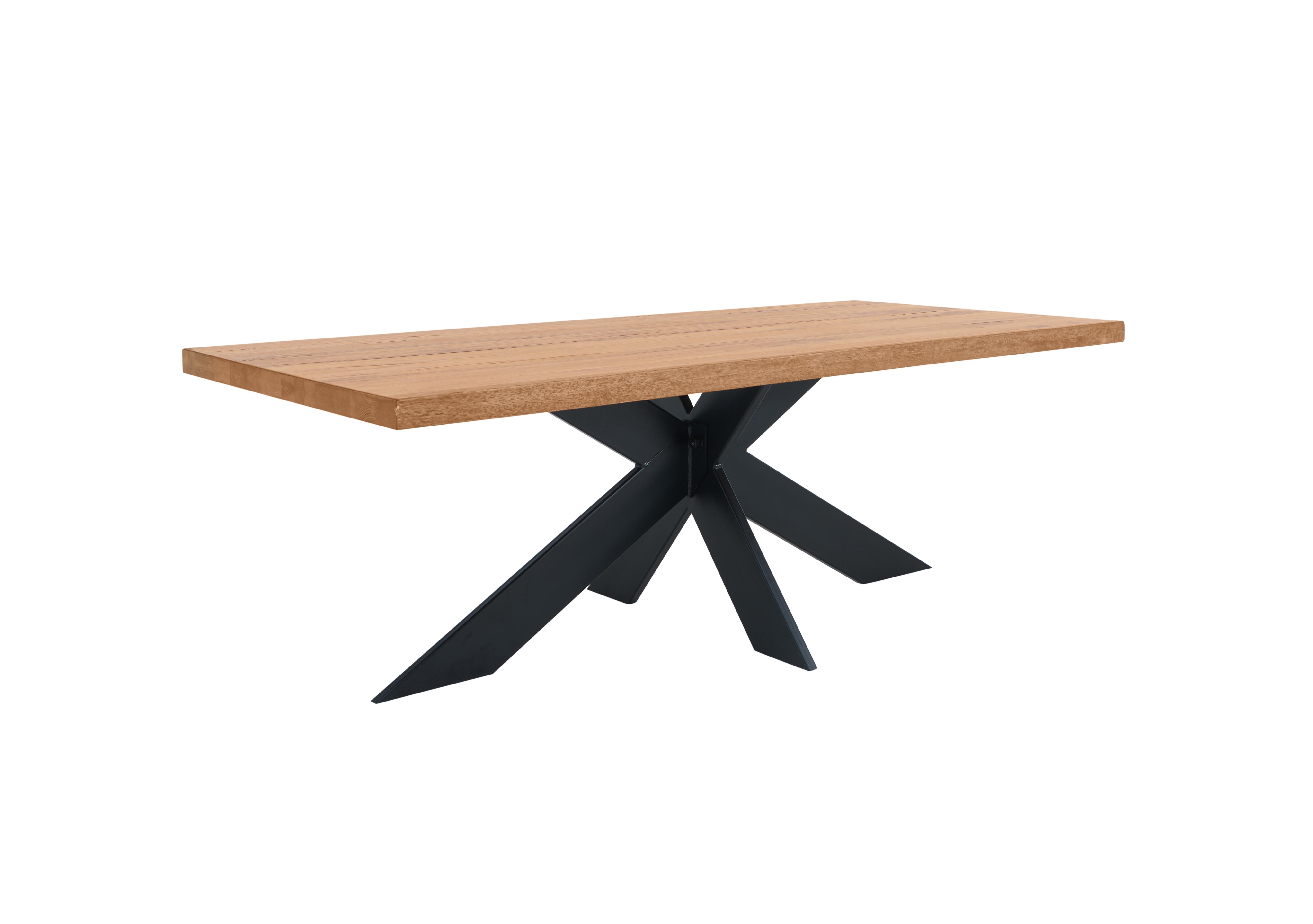 Terra Straight Edge Dining Table with Star Base in 1 Oil on Furniture Village