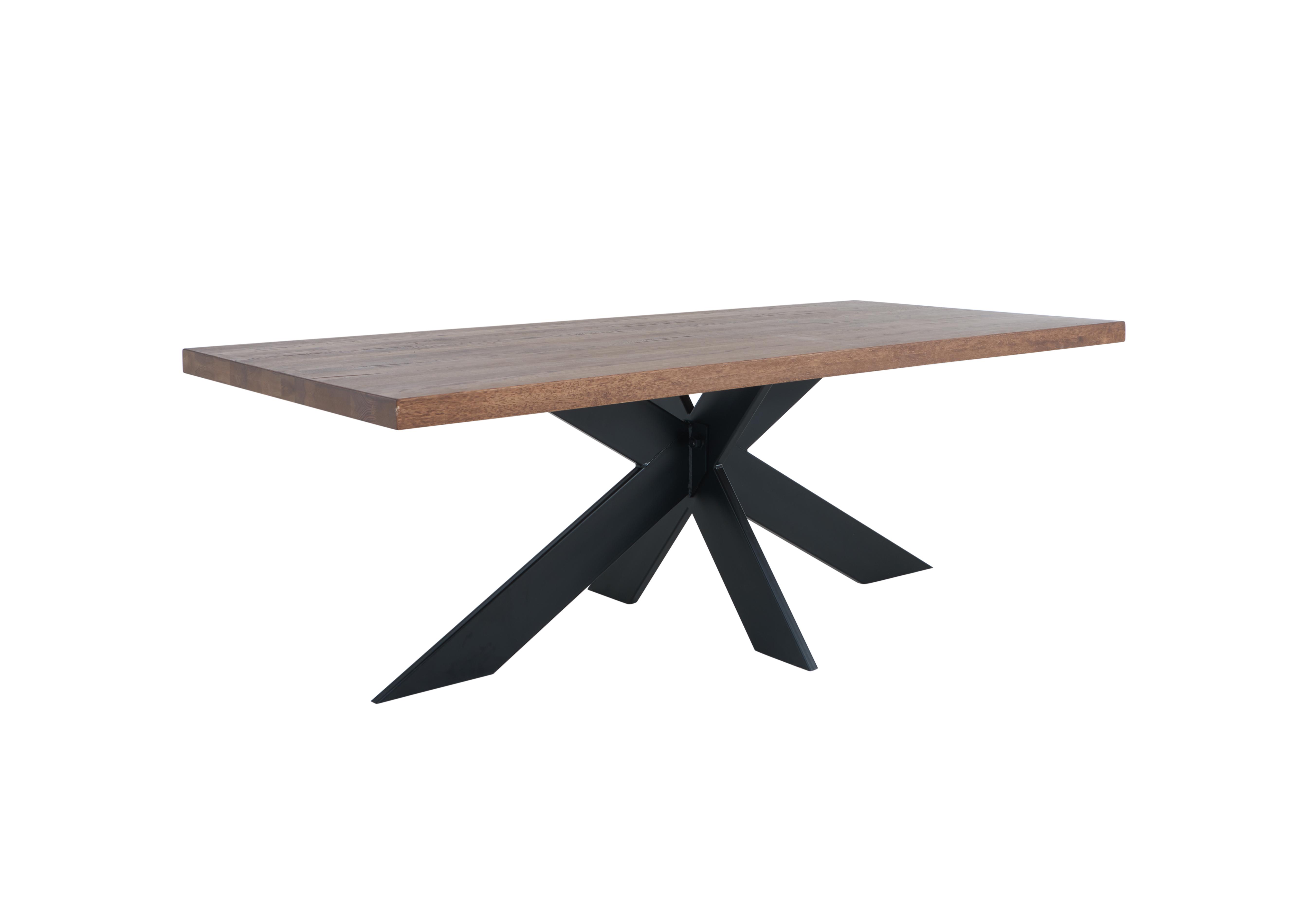 Terra Straight Edge Dining Table with Star Base in 4 Desert on Furniture Village