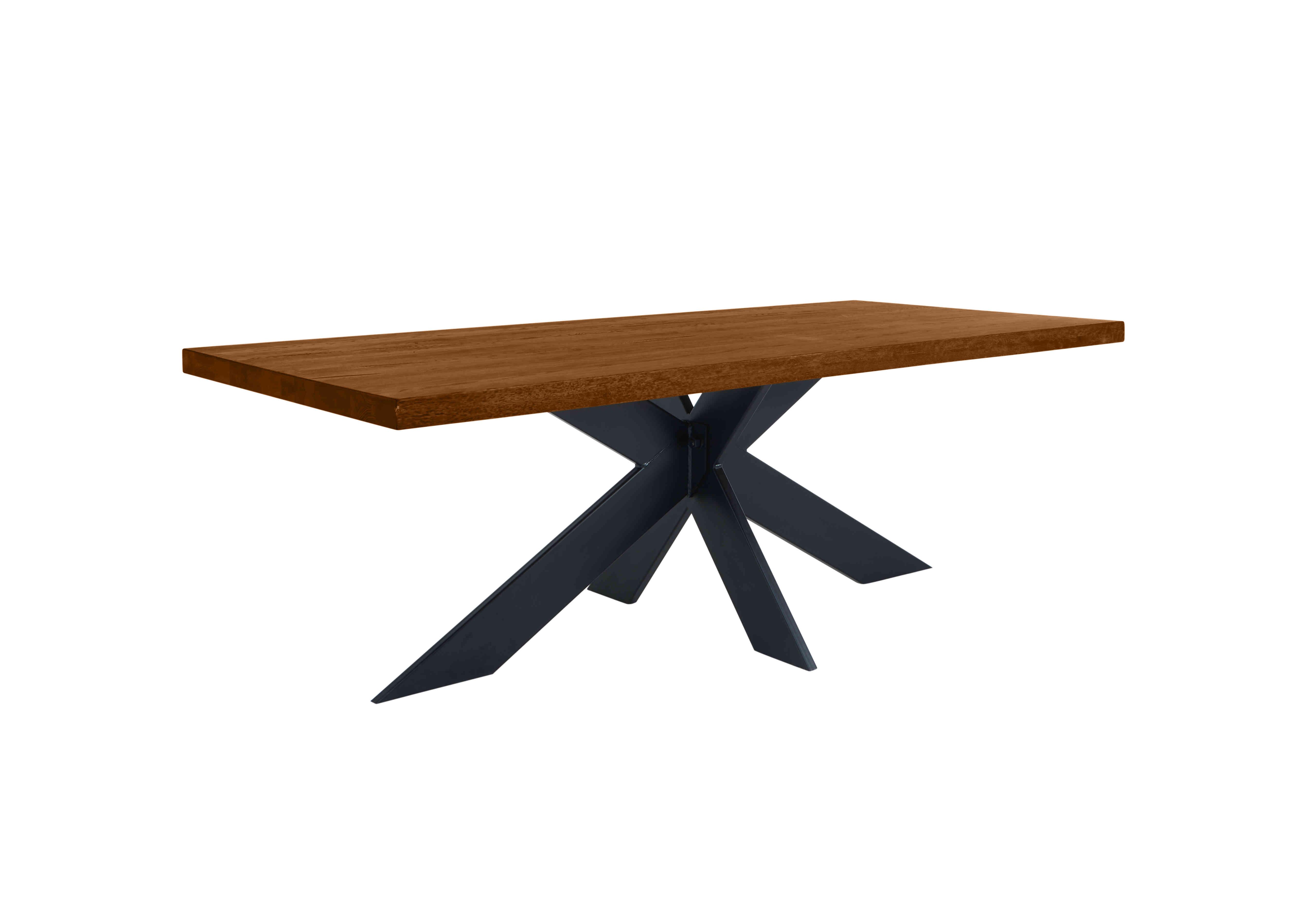 Terra Straight Edge Dining Table with Star Base in 6 Old Bassano on Furniture Village
