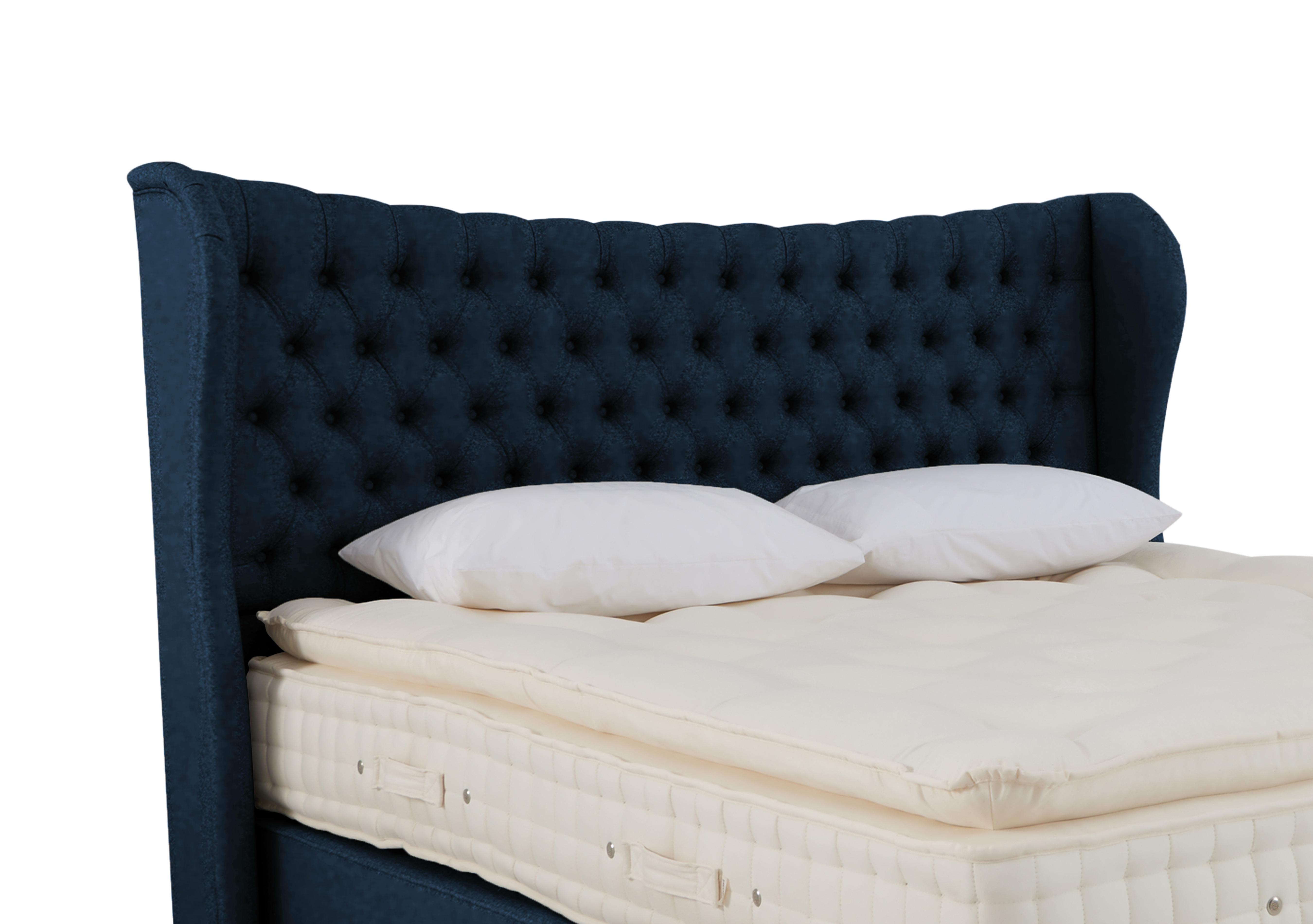 Bespoke Hurley Floor Standing Headboard in Brooklyn 609 Ink on Furniture Village