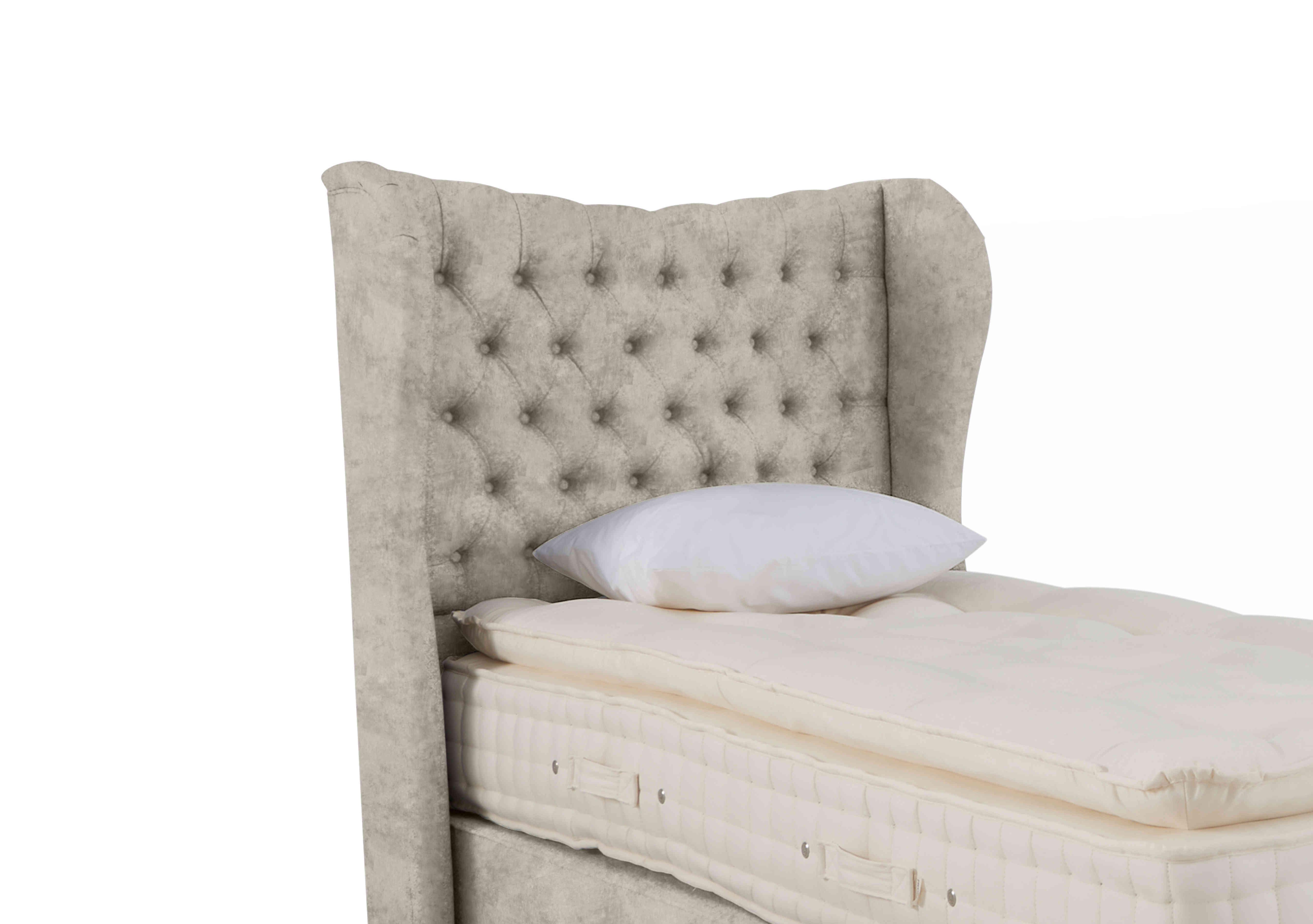 Bespoke Hurley Floor Standing Headboard in Daytona Stone on Furniture Village