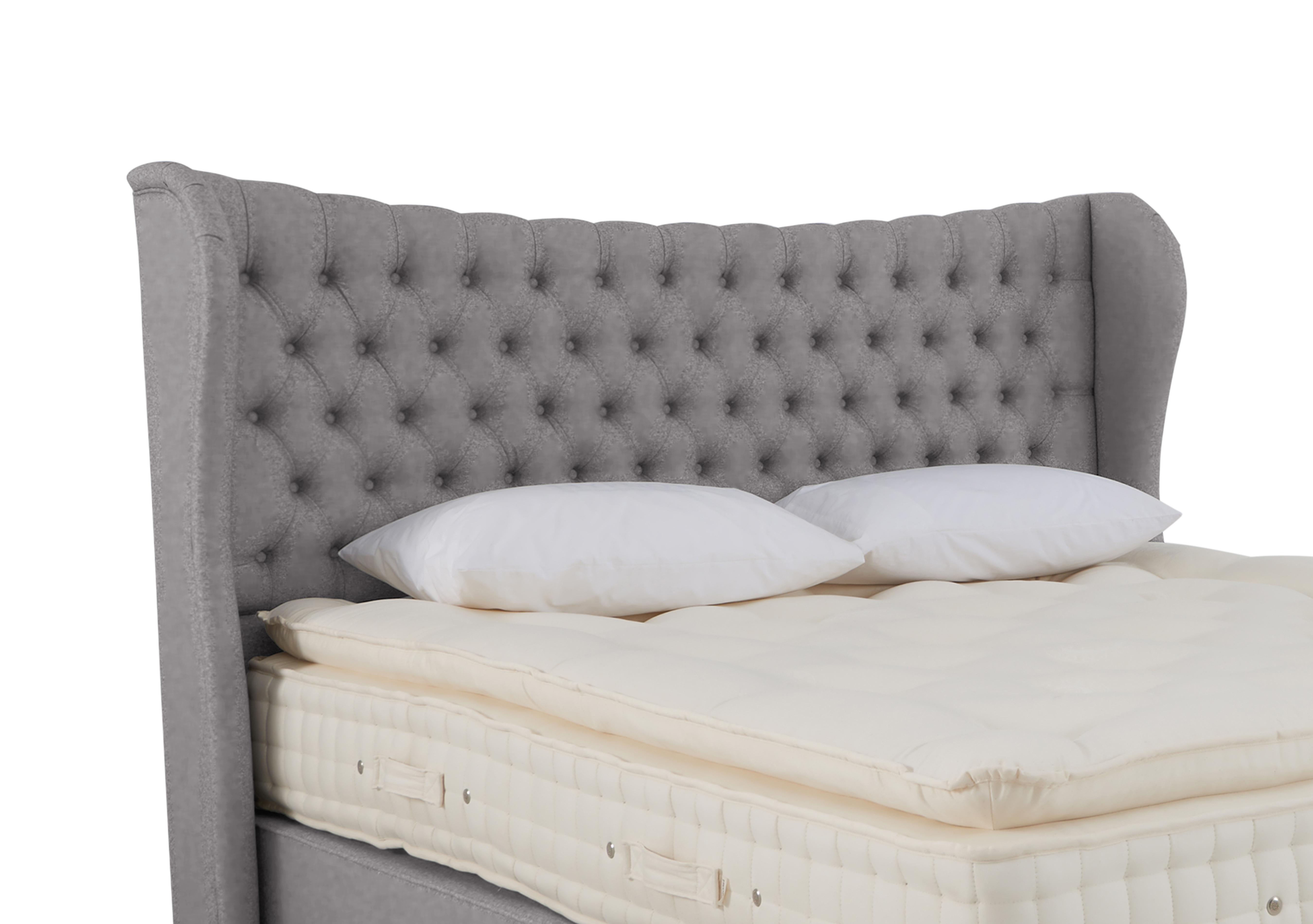 Bespoke Hurley Floor Standing Headboard in Imperio 805 Grey on Furniture Village