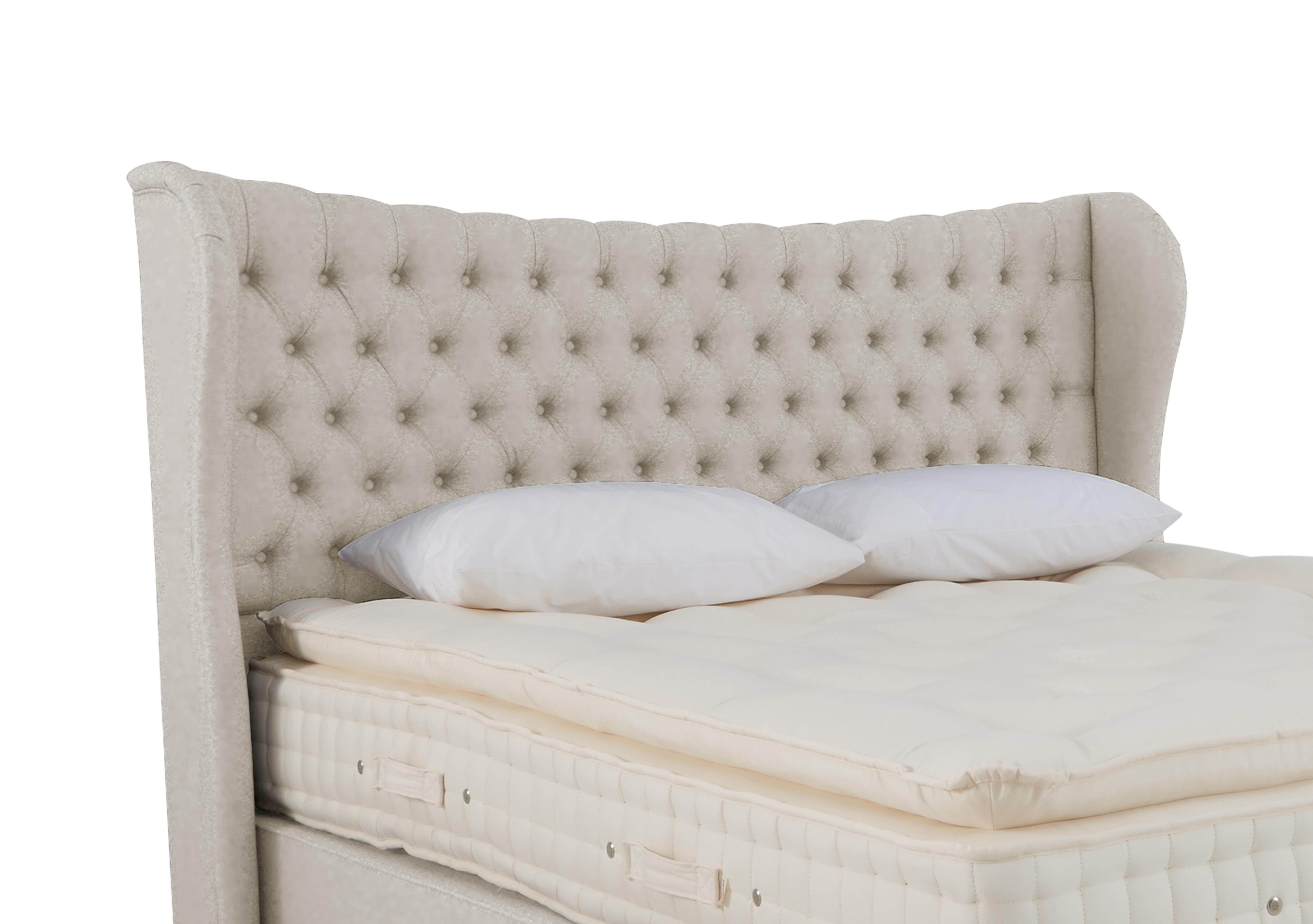 Bespoke Hurley Floor Standing Headboard in Imperio 903 Stone on Furniture Village