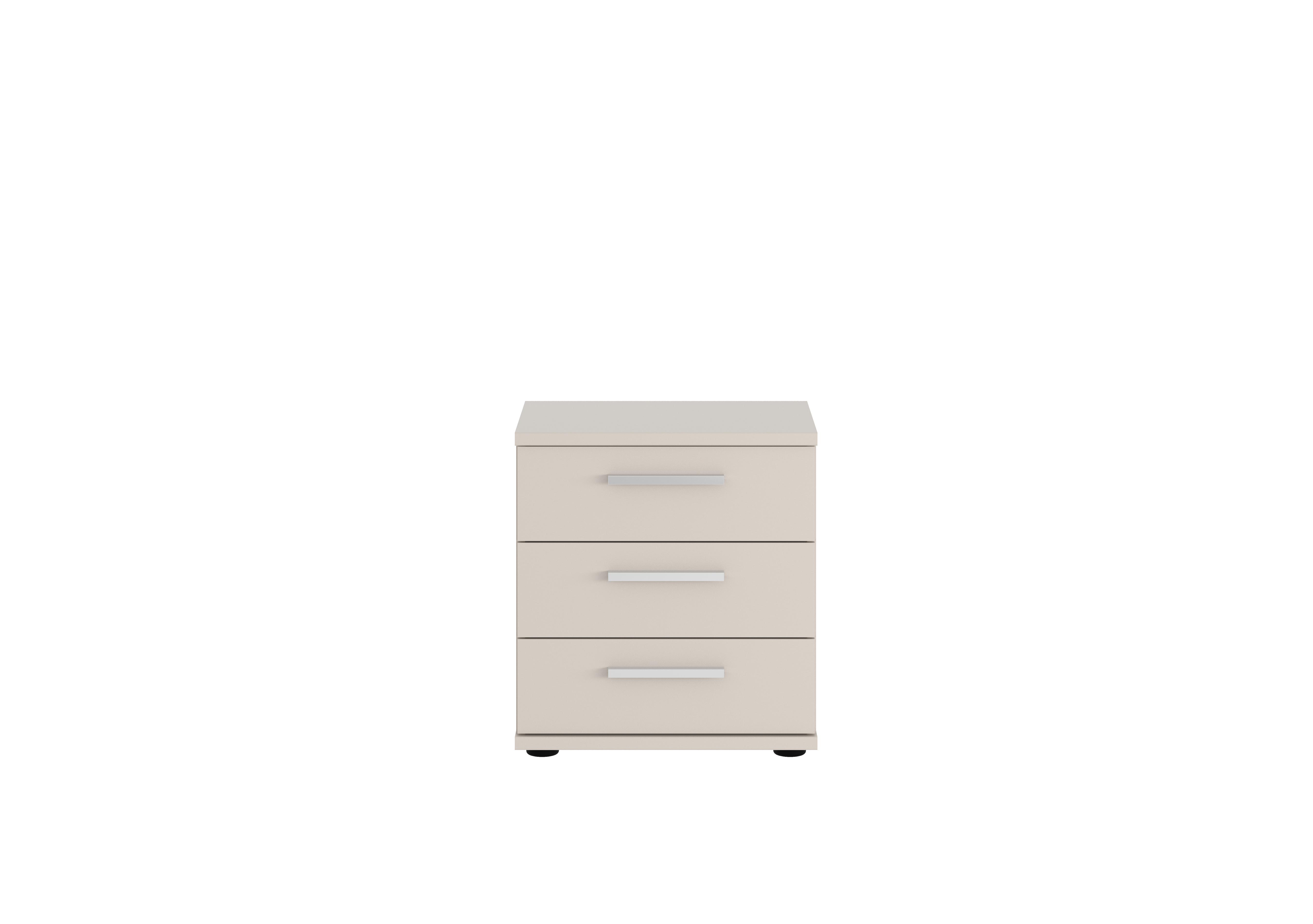 Kempton 3 Drawer Bedside Chest in Champagne on Furniture Village