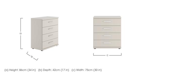 Kempton 4 Drawer Wide Chest in  on Furniture Village