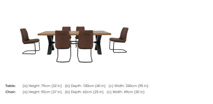 Terra Dining Table and 6 Grey Chairs in  on Furniture Village