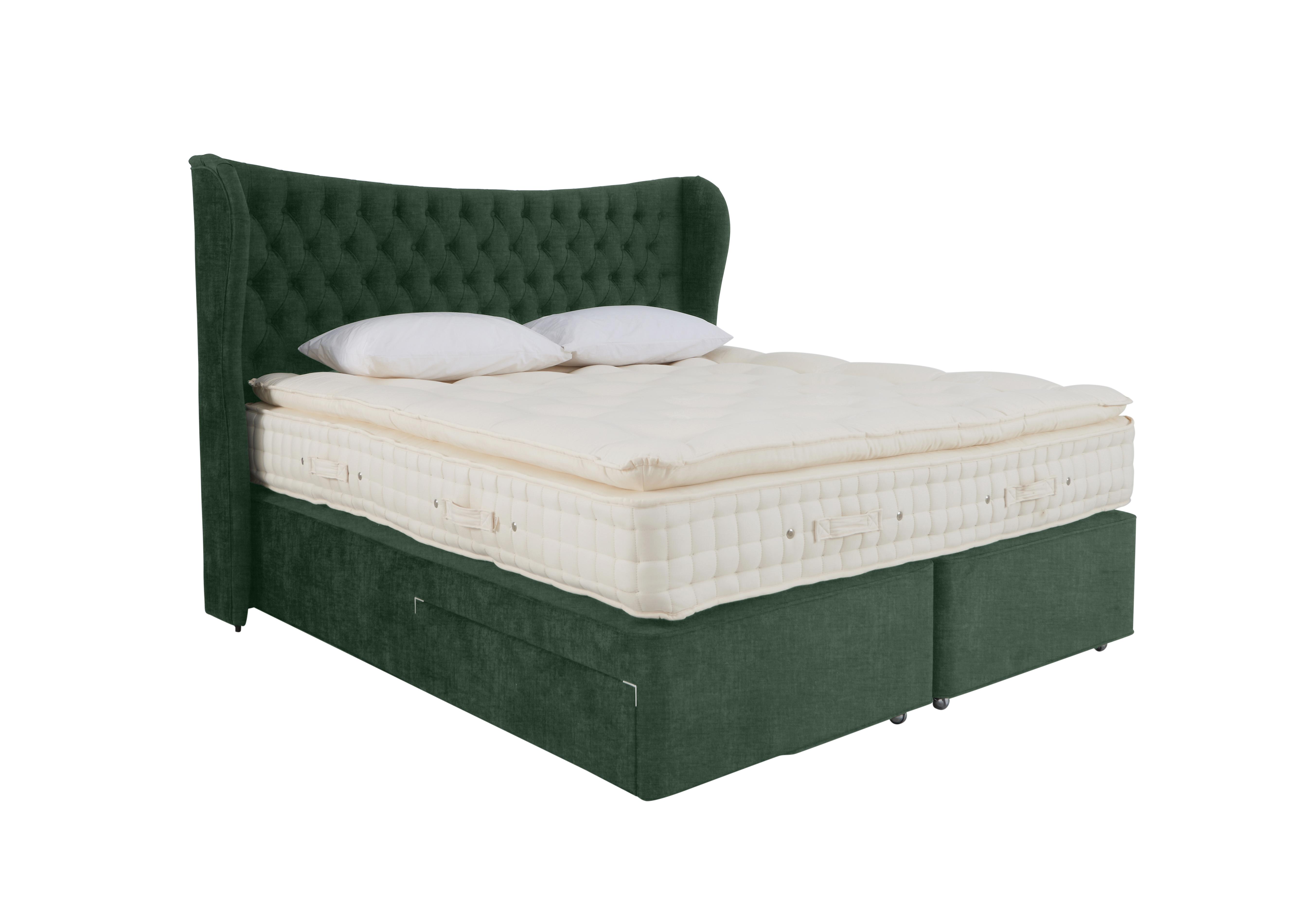 Bespoke Emperor Divan Set in Premium 502 Tourmaline Green on Furniture Village