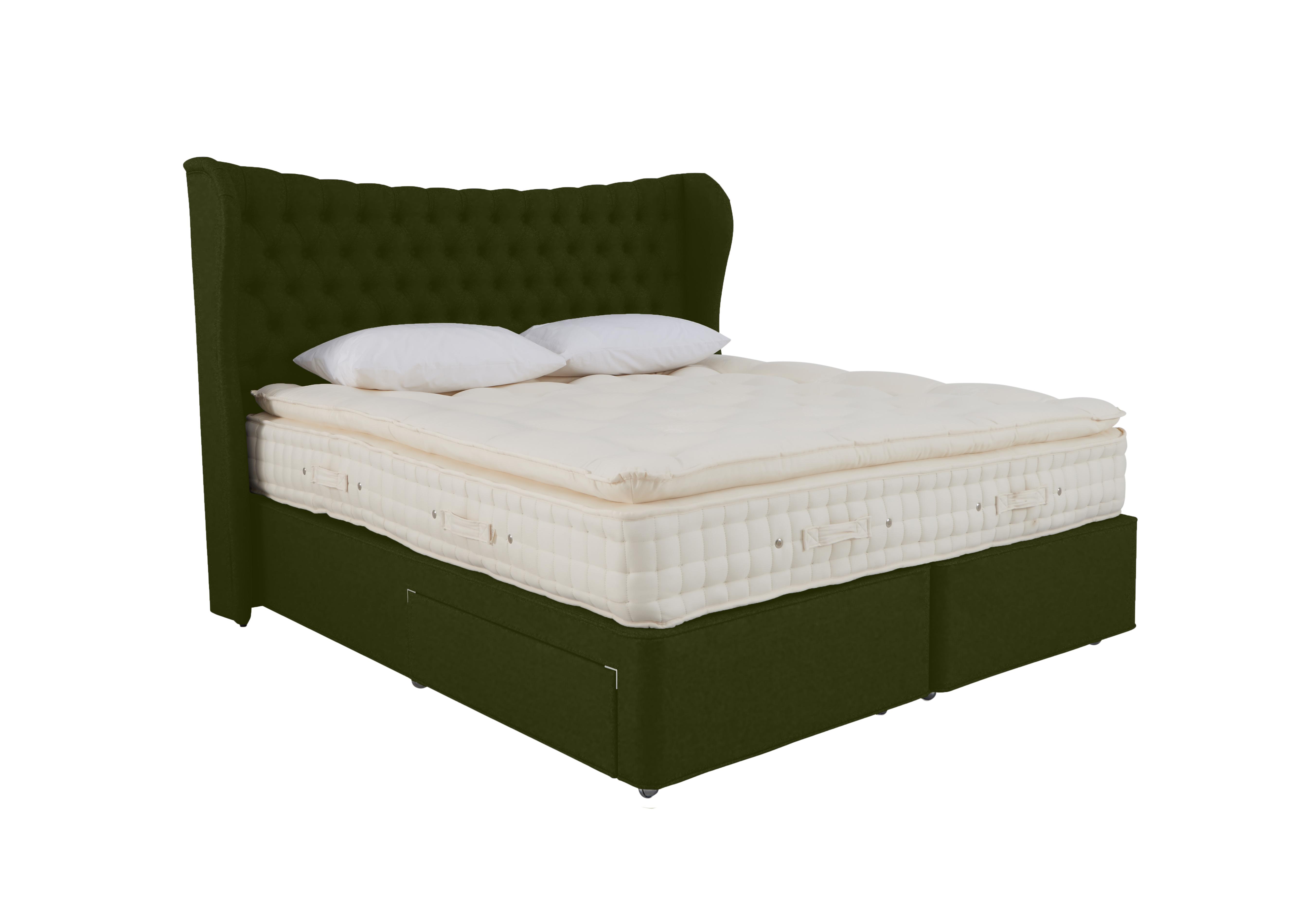 Bespoke Emperor Divan Set in Zenith 501 Palm on Furniture Village