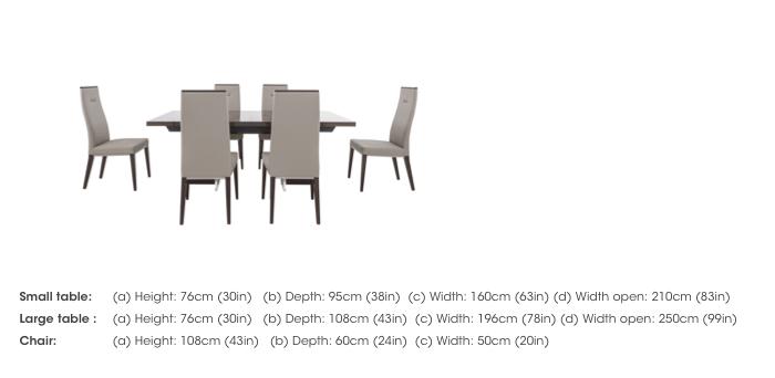 Corrado Extending Dining Table and 6 Dining Chairs in  on Furniture Village