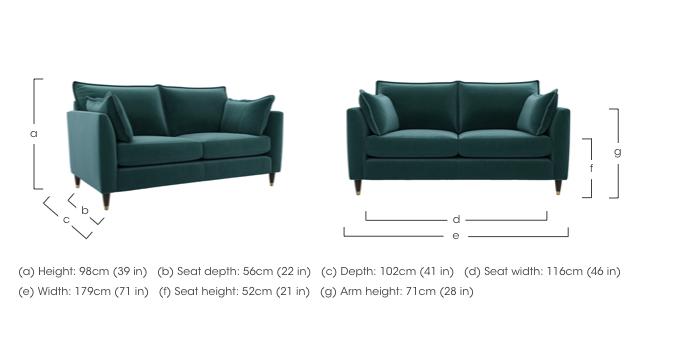 Colette Fabric 2 Seater Sofa in  on Furniture Village