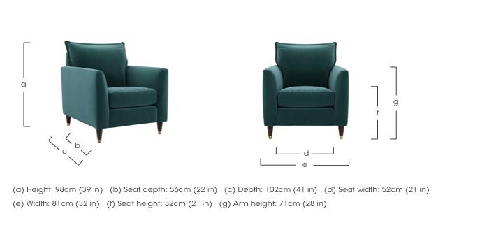 Colette Fabric Armchair in  on Furniture Village