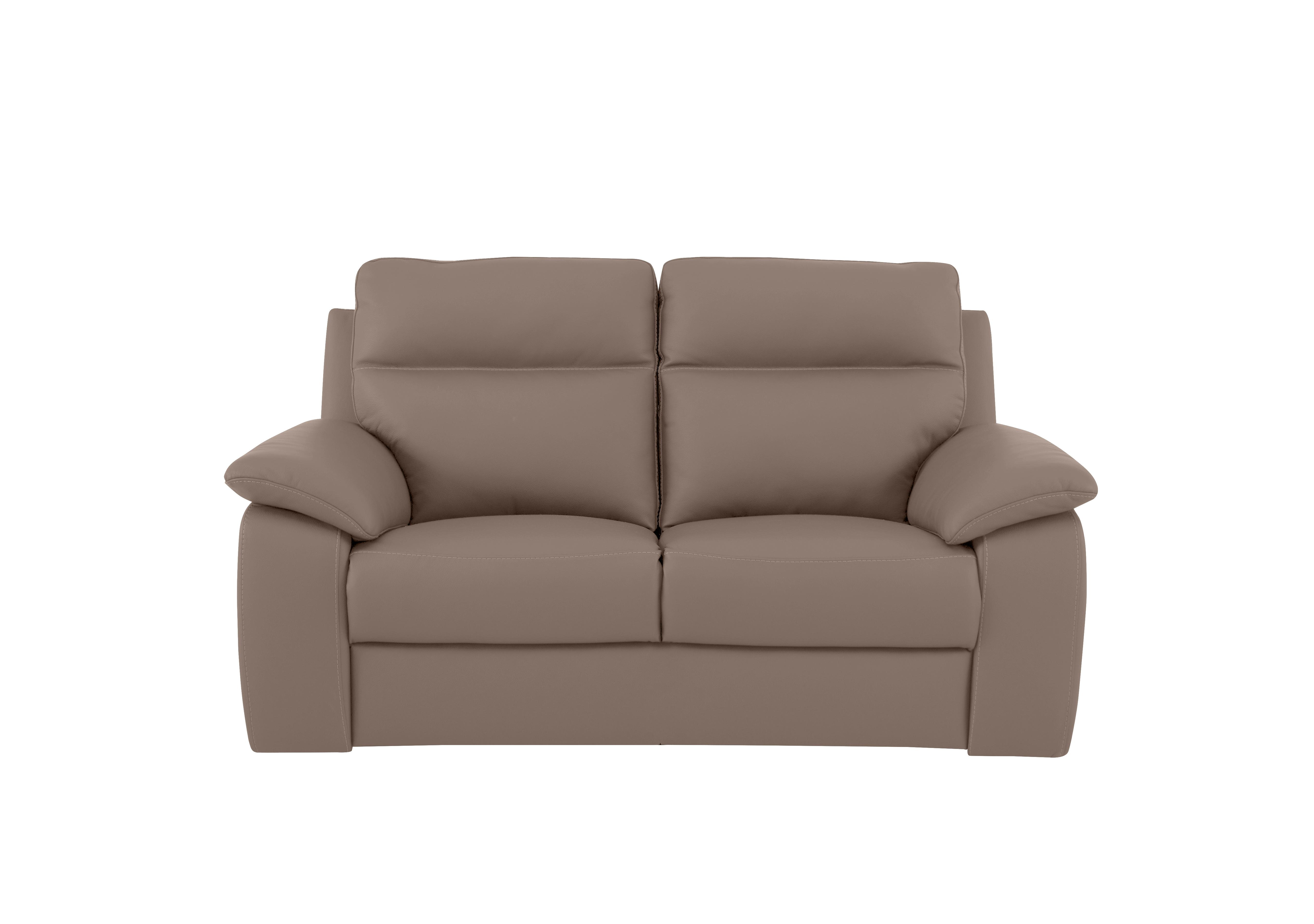 Pepino 2 Seater Leather Sofa in 2152 Botero Taupe on Furniture Village