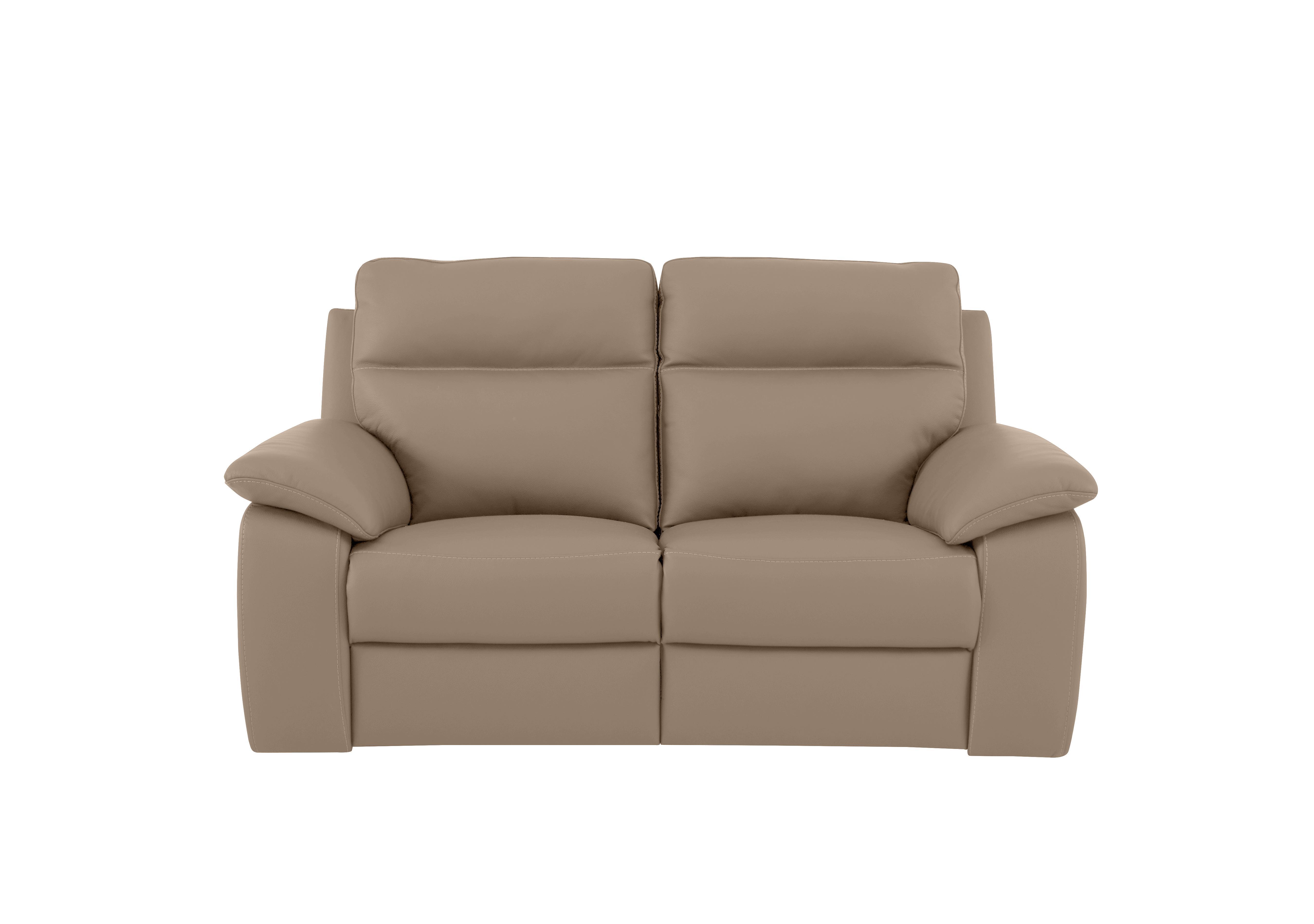 Pepino 2 Seater Leather Sofa in 312 Torello Taupe on Furniture Village