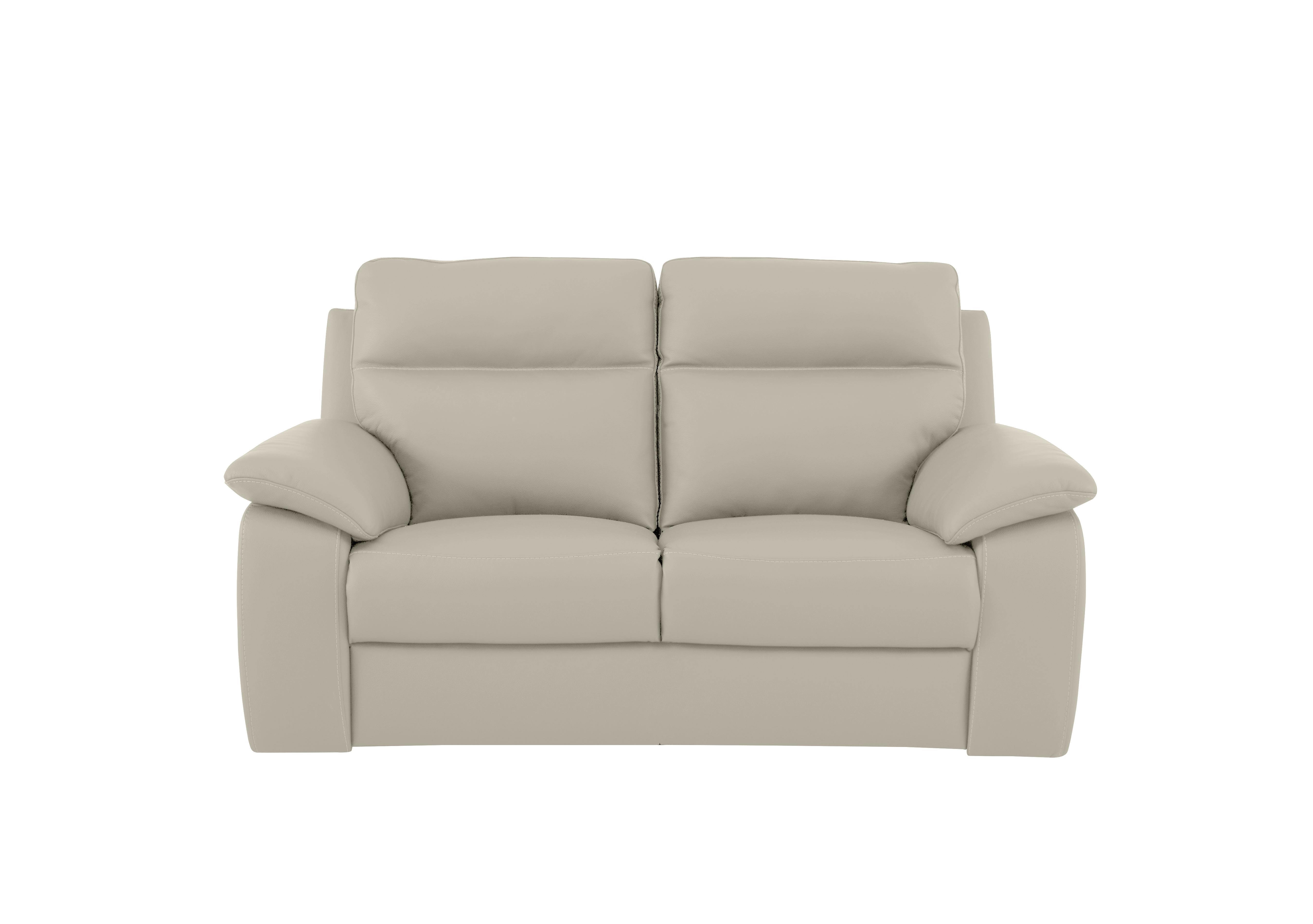 Pepino 2 Seater Leather Sofa in Torello 371 Ice on Furniture Village