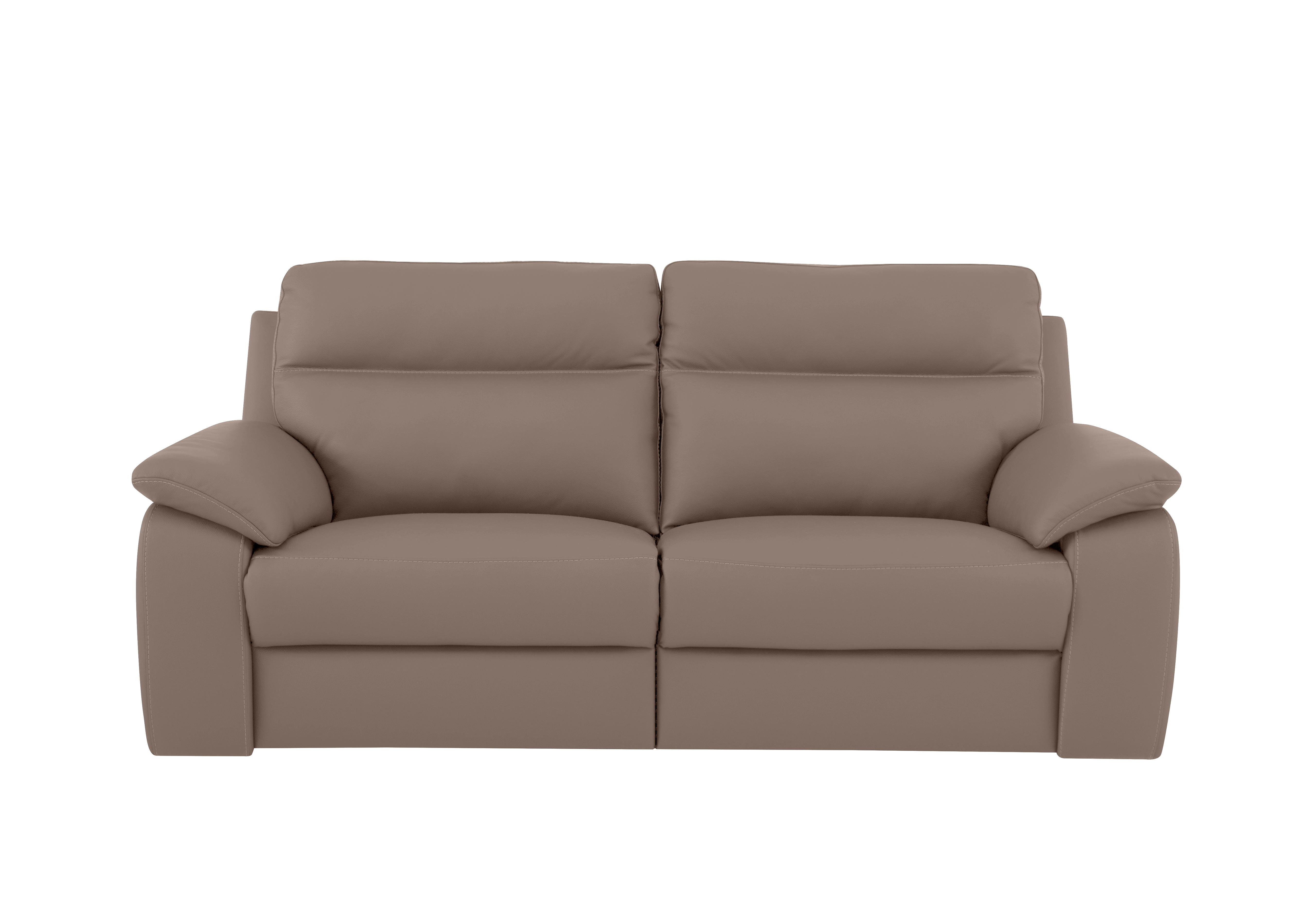 Pepino 3 Seater Leather Sofa in 2152 Botero Taupe on Furniture Village