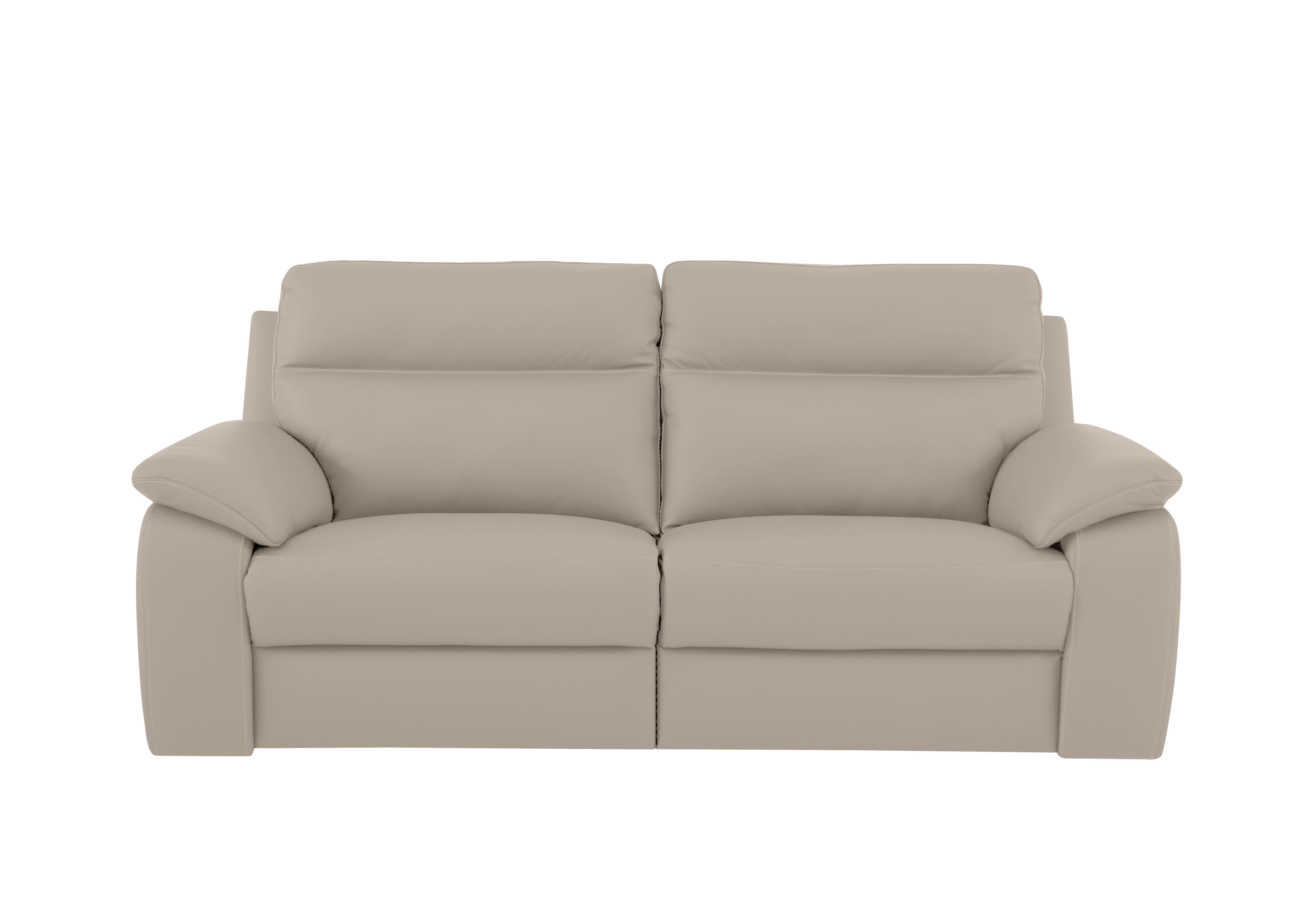 Pepino 3 Seater Leather Sofa in 2156 Botero Crema on Furniture Village