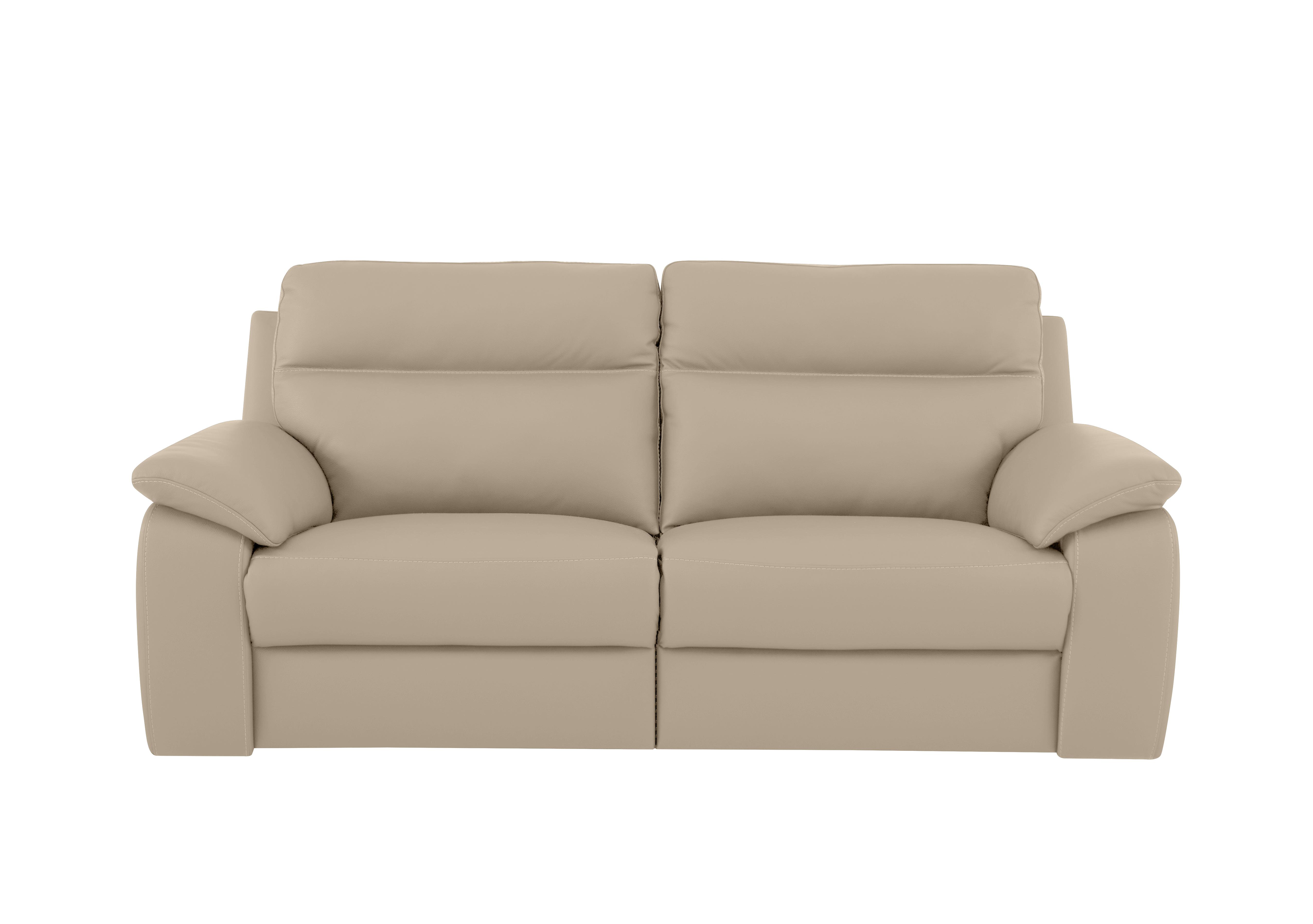 Pepino 3 Seater Leather Sofa in 352 Torello Fango on Furniture Village