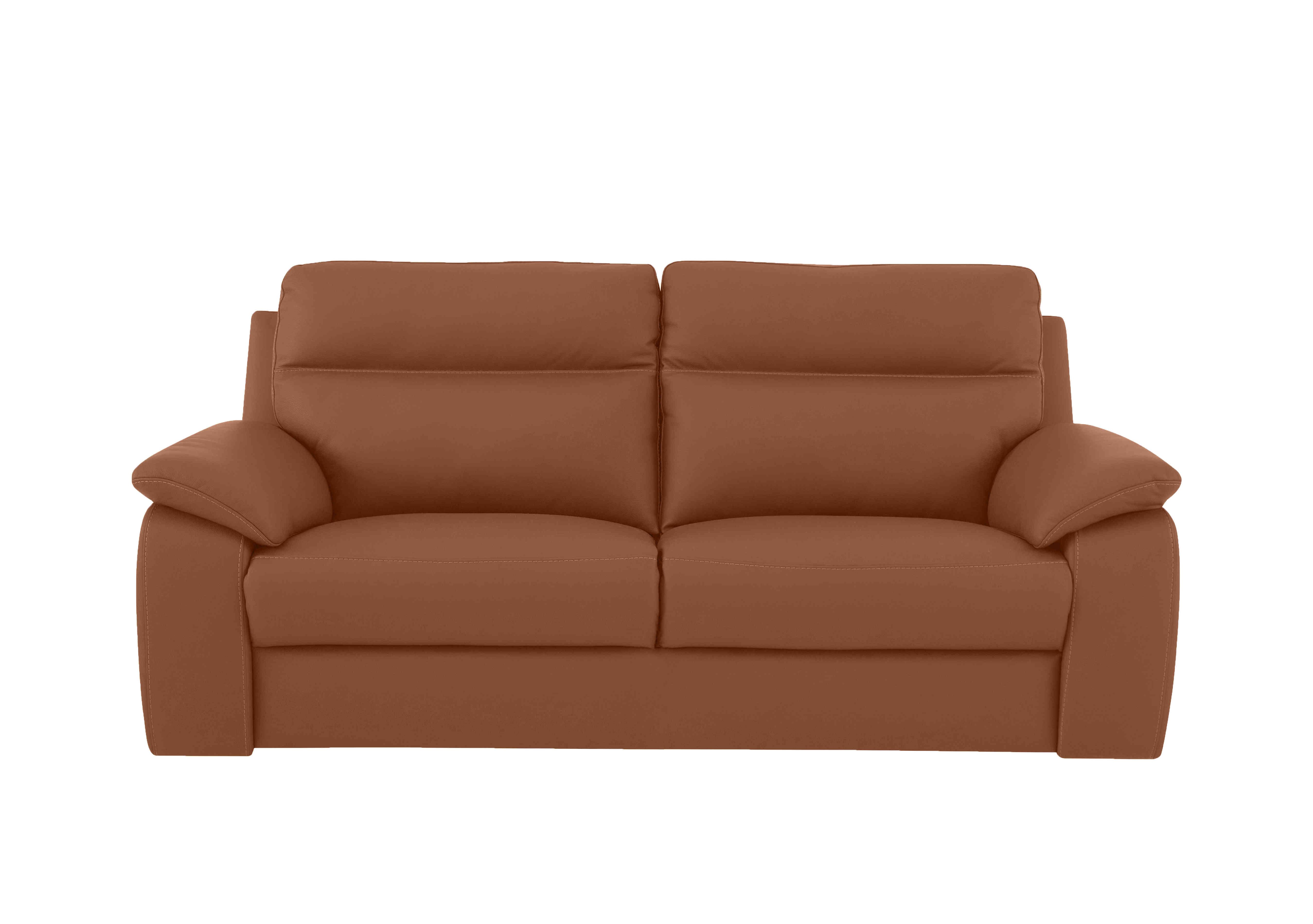 Pepino 3 Seater Leather Sofa in 363 Torello Cognac on Furniture Village