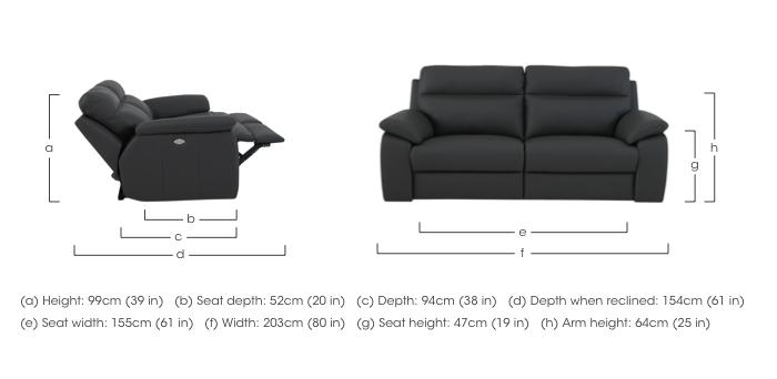 Pepino 3 Seater Leather Sofa in  on Furniture Village