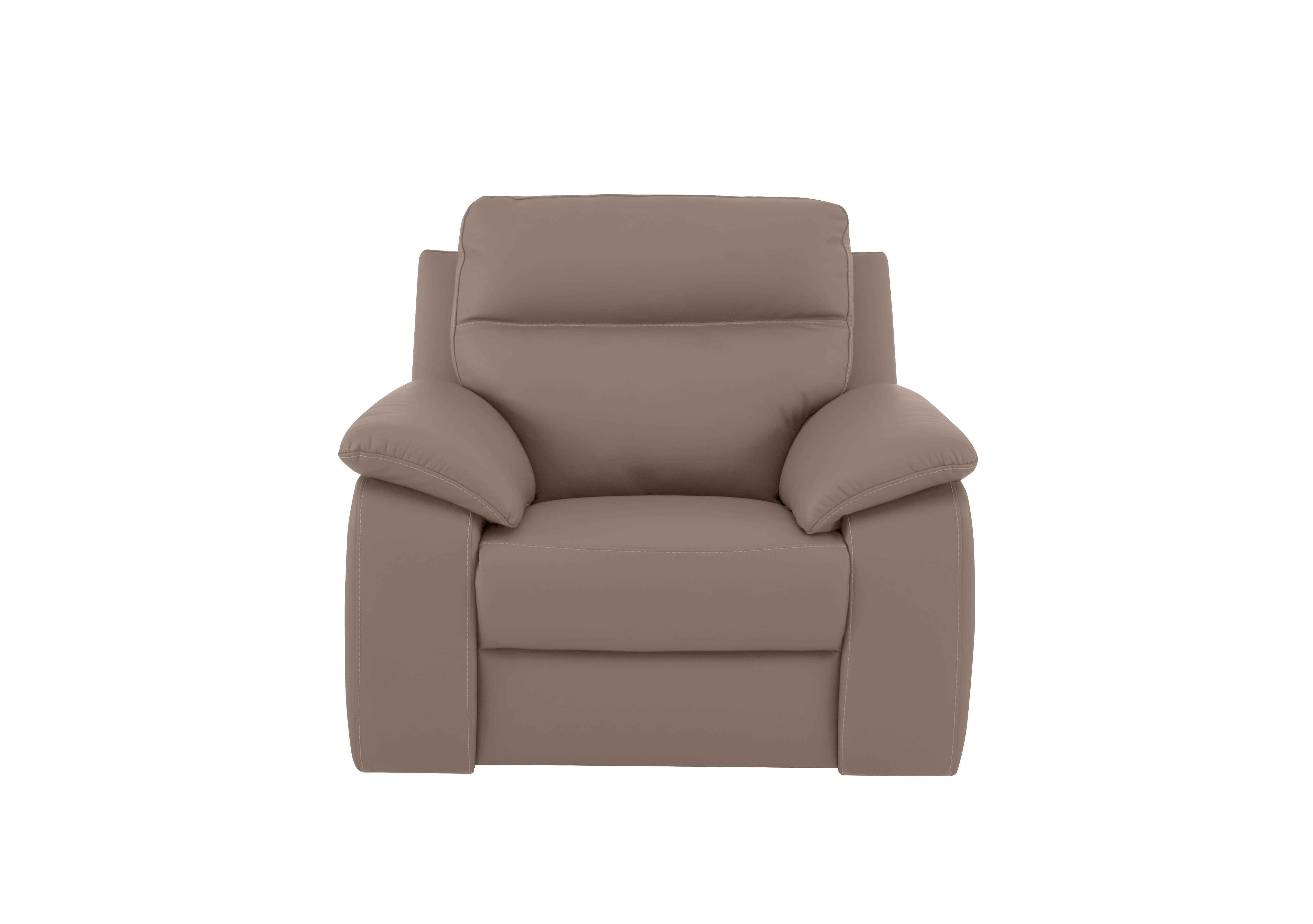 Pepino Leather Recliner Armchair in 2152 Botero Taupe on Furniture Village