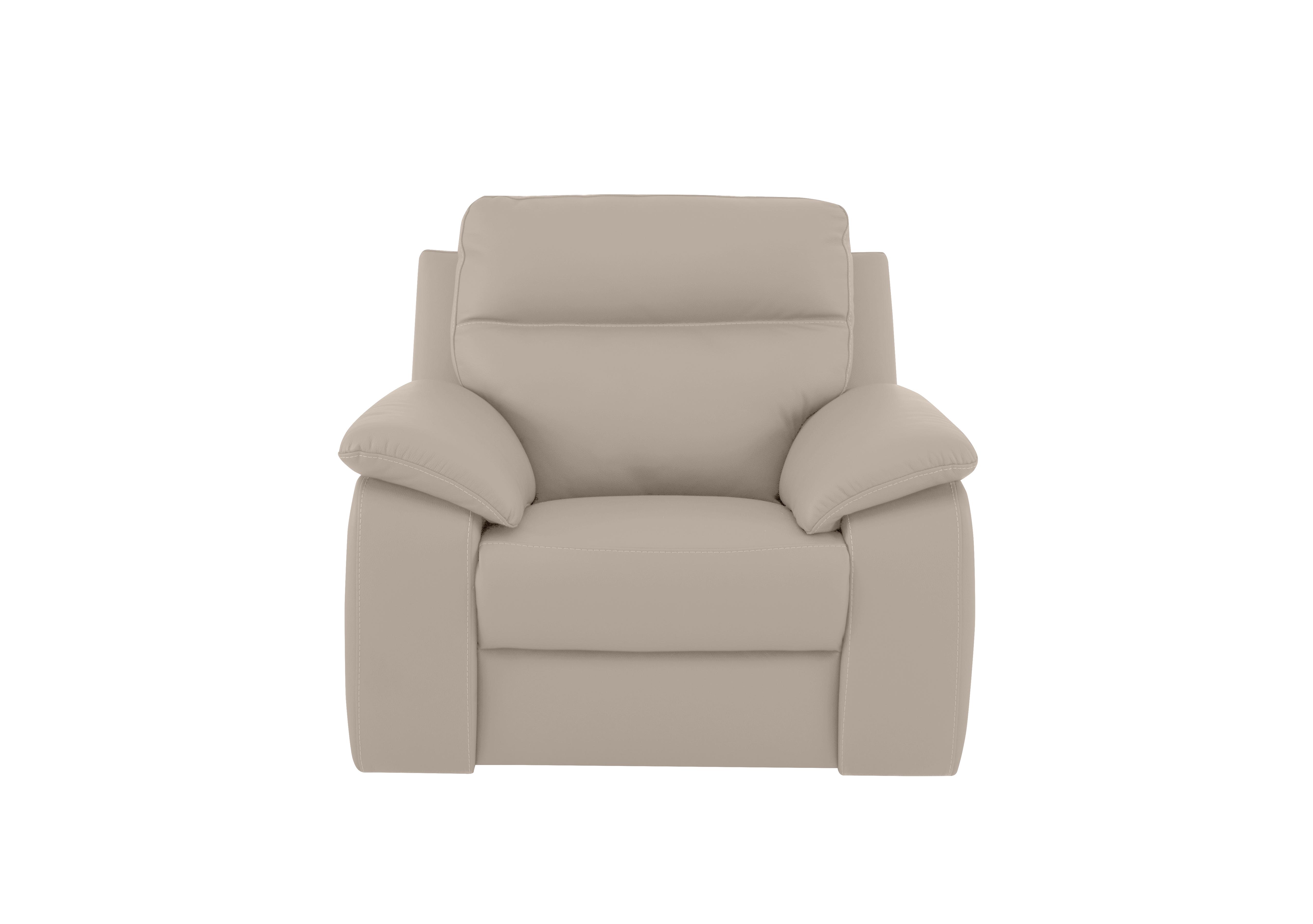 Pepino Leather Recliner Armchair in 2156 Botero Crema on Furniture Village