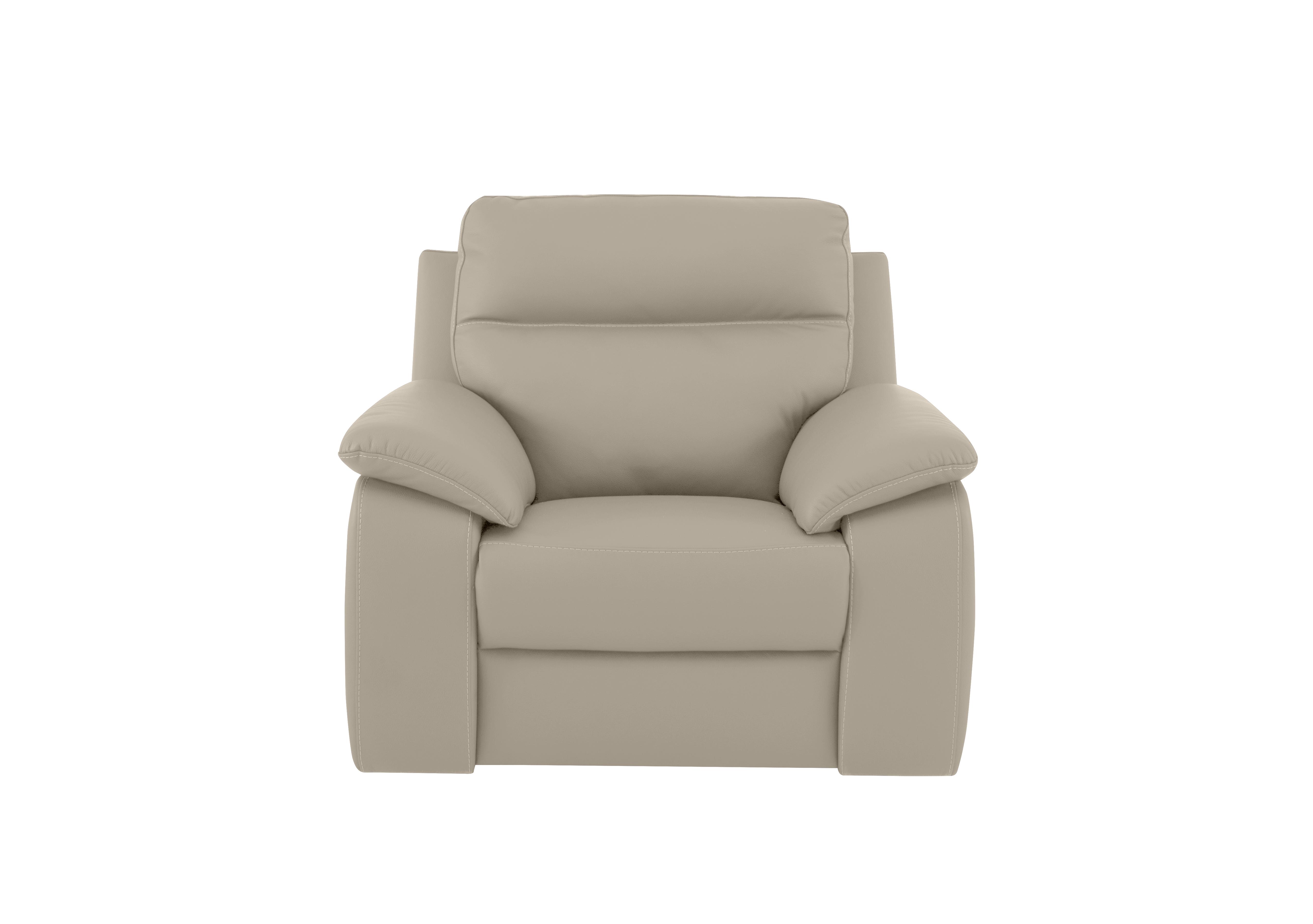 Pepino Leather Recliner Armchair in 328 Torello Tortora on Furniture Village
