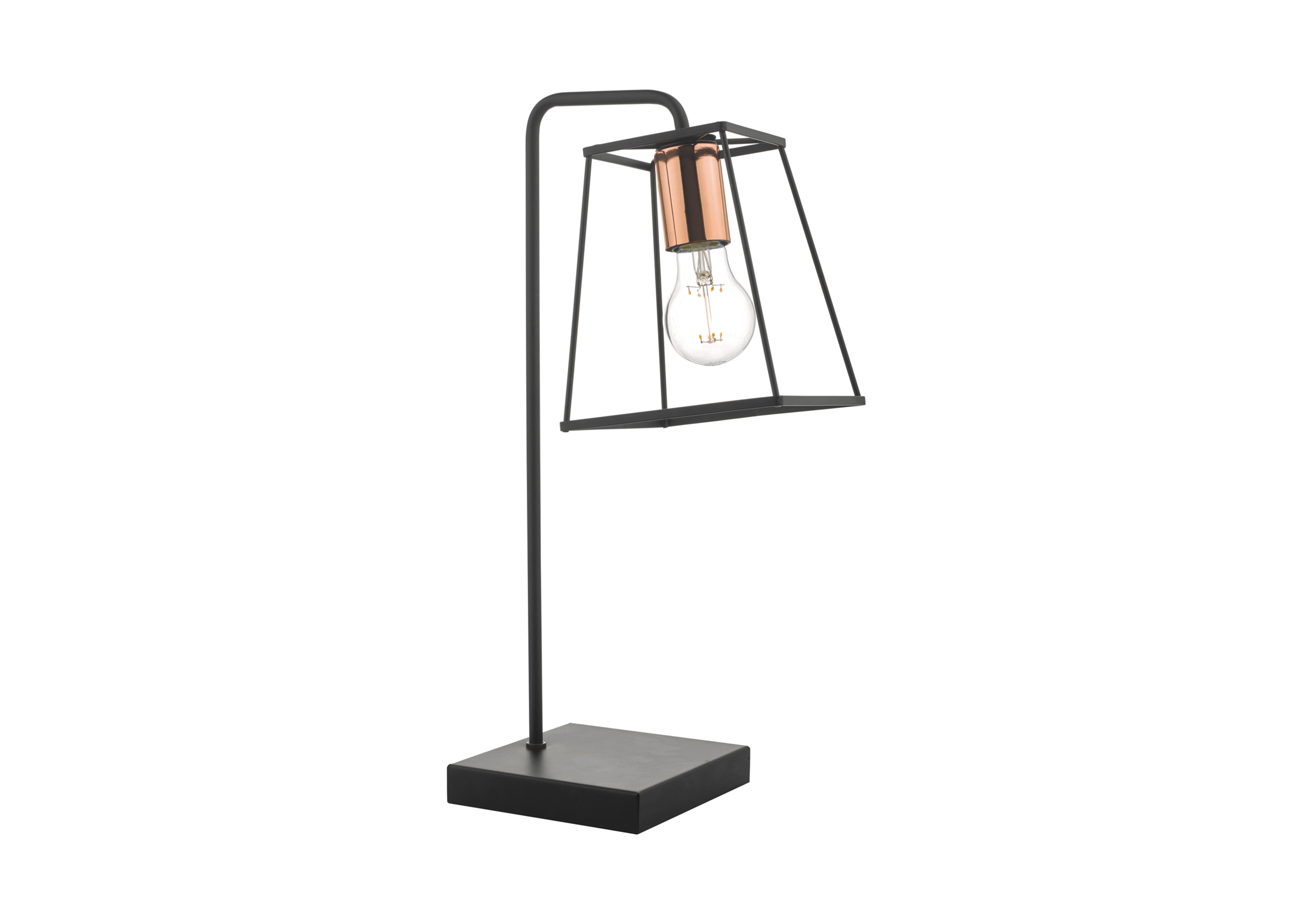 Tower Table Lamp in Black on Furniture Village