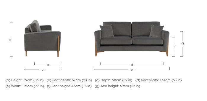 Marinello Medium Fabric Sofa in  on Furniture Village